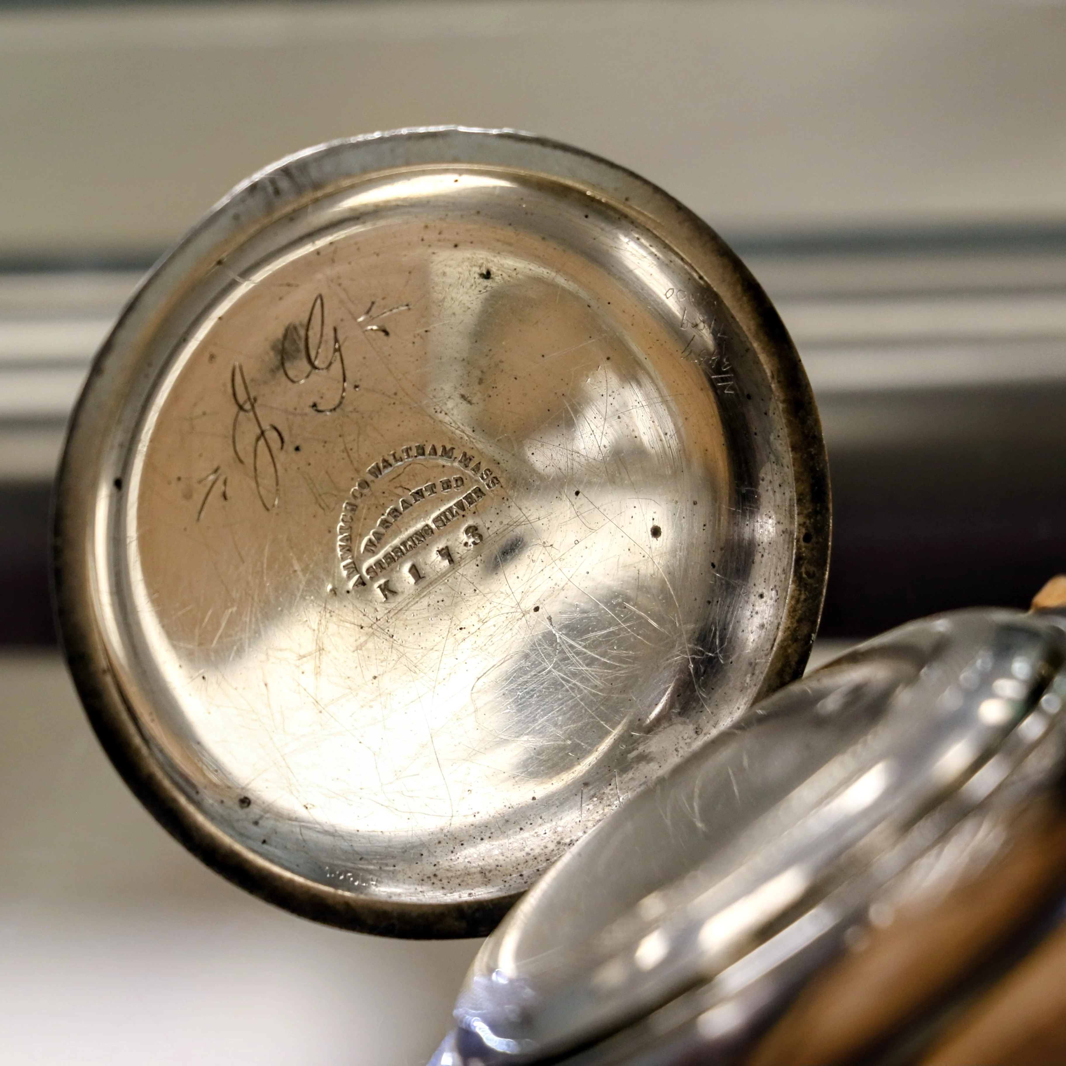 Antique 1868 ELGIN Grade 57 G.M. Wheeler Pocket Watch - Key Wind Silver Open Case - Image 6