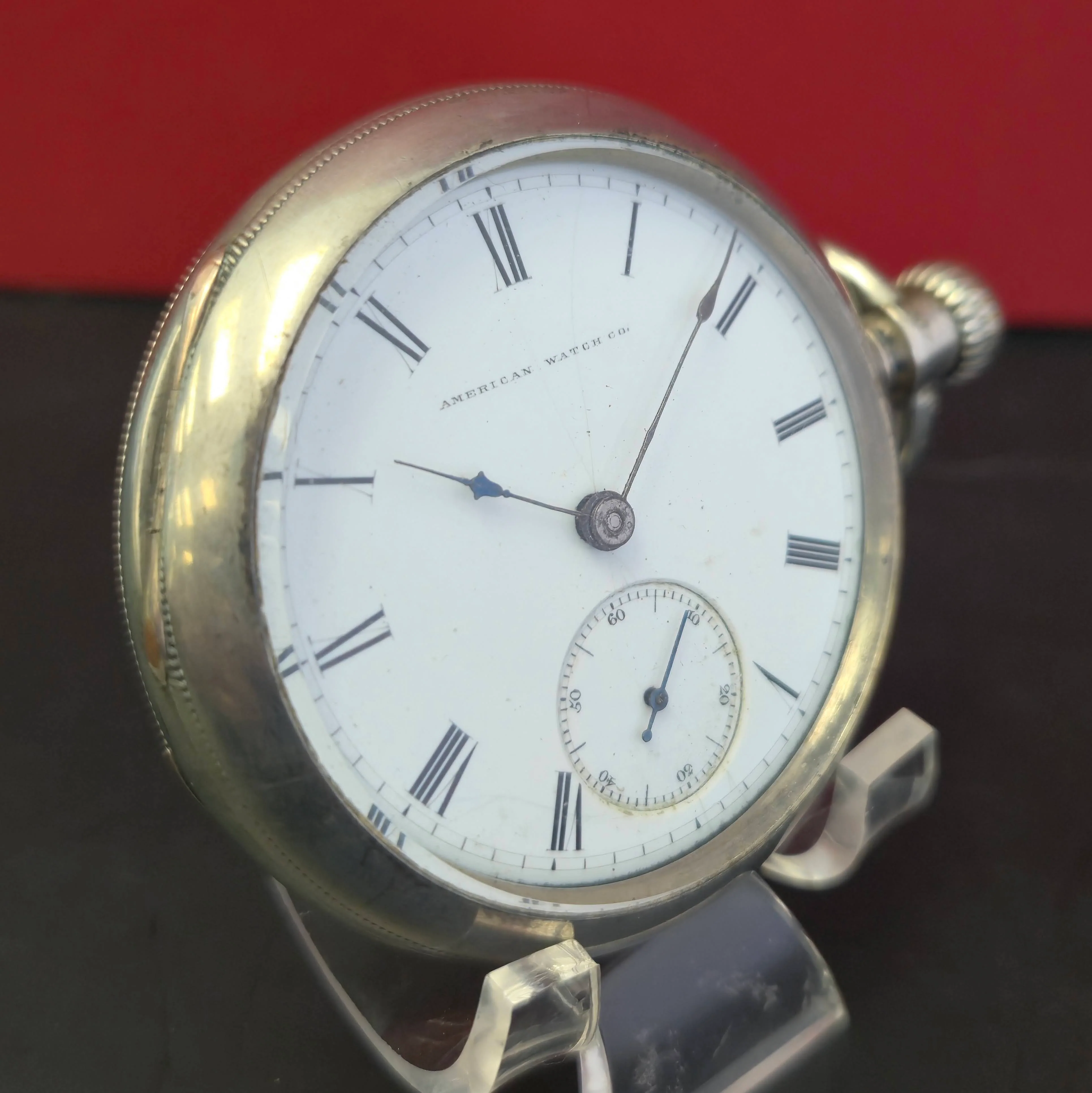 1870s Waltham American Watch Co. 18s 15 Jewels Coin Silver Pocket Watch Grade W.W.Co. - Image 2