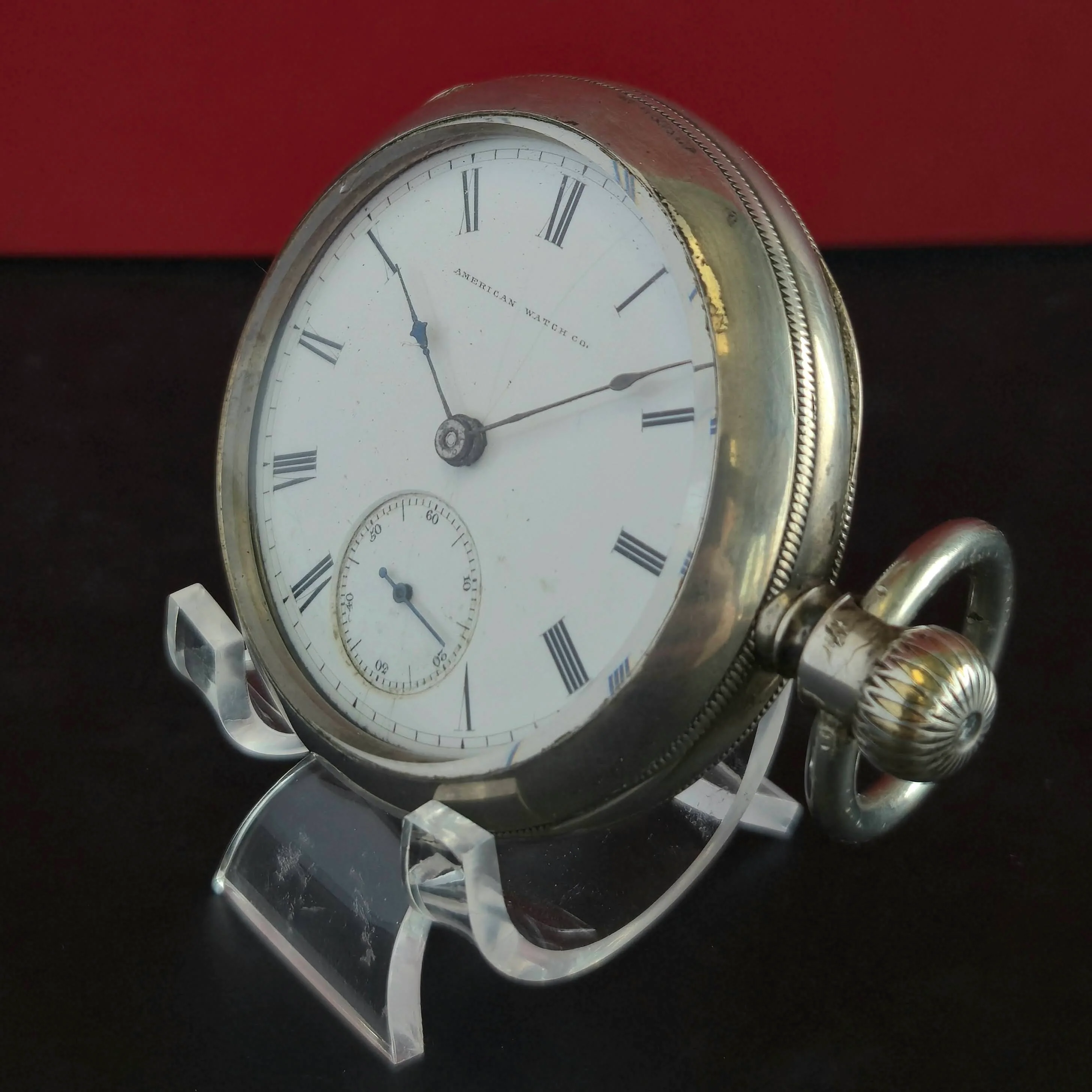 1870s Waltham American Watch Co. 18s 15 Jewels Coin Silver Pocket Watch Grade W.W.Co. - Image 3