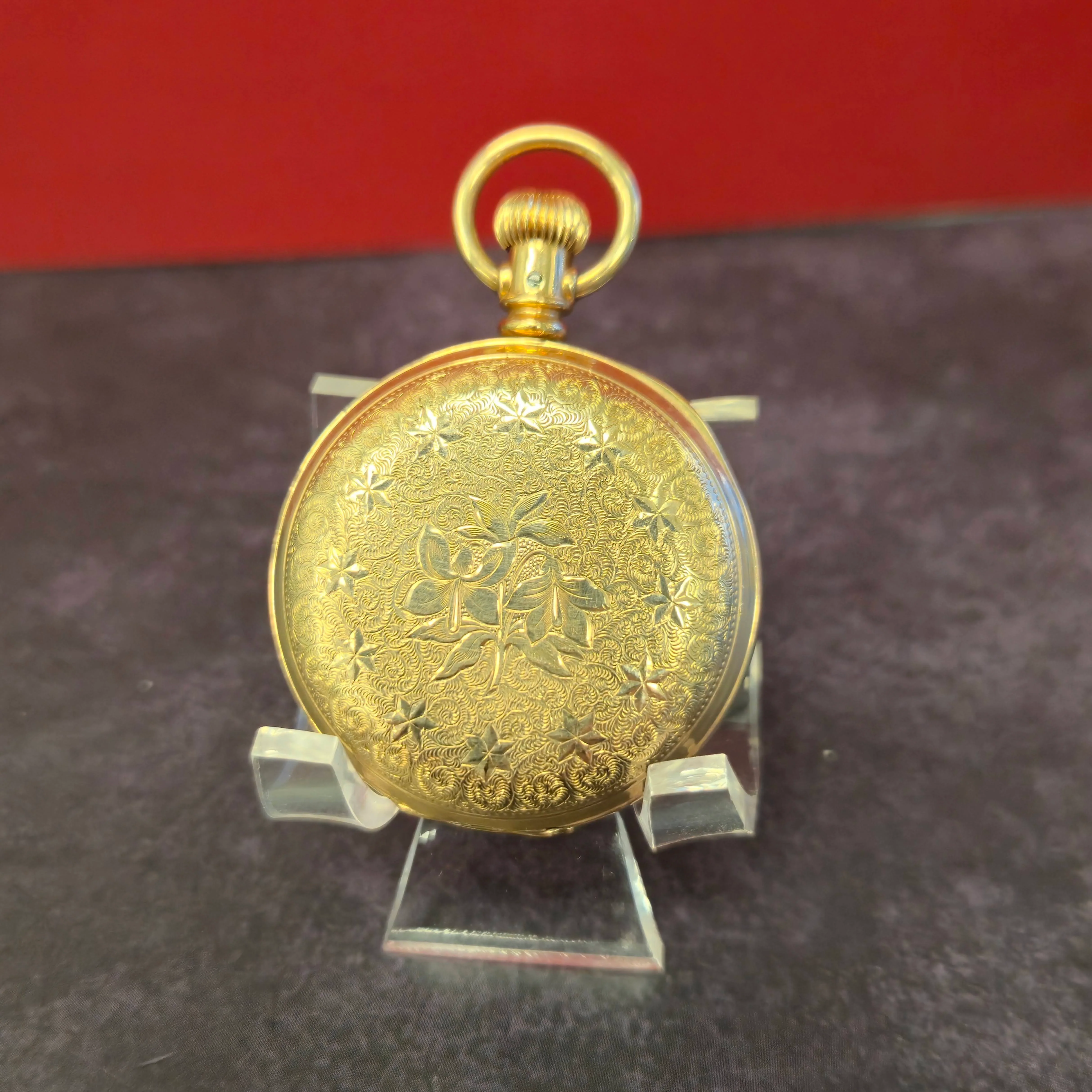 1885 Waltham Pocket Watch Grade Wm. Ellery 11 Jewels 6s Engraved Hunter G.F. Case - Image 8