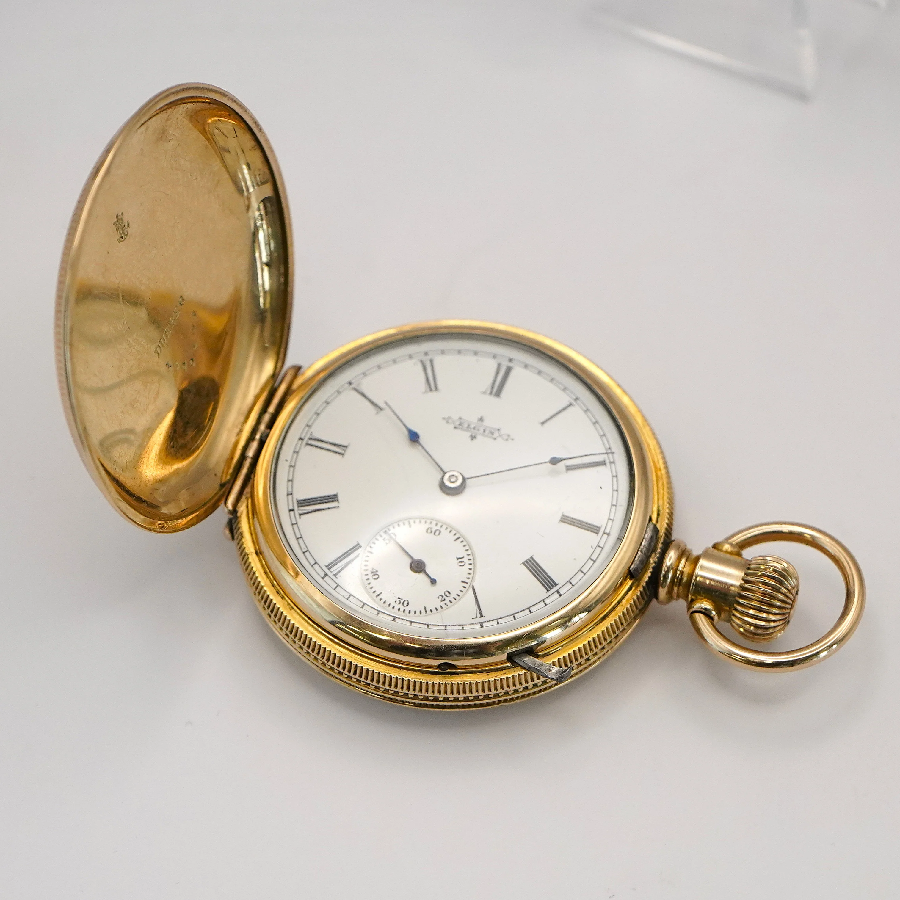 1888 Ladies Elgin Pocket Watch Hunter Case 11J 6s Grade 94 Roman Numerals USA - Image 9
