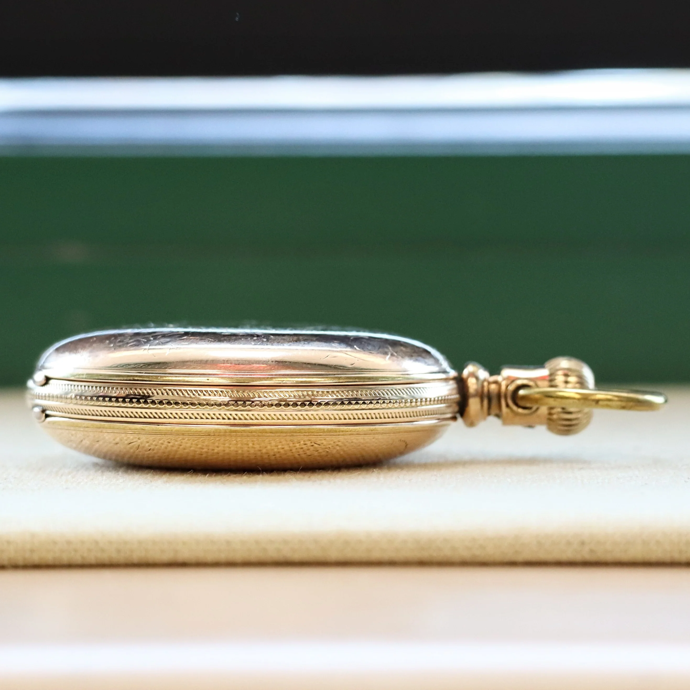 1888 ROCKFORD Pocket Watch 18s Grade 83 15 Jewels Hunter Case Yellow G.F. - Image 8