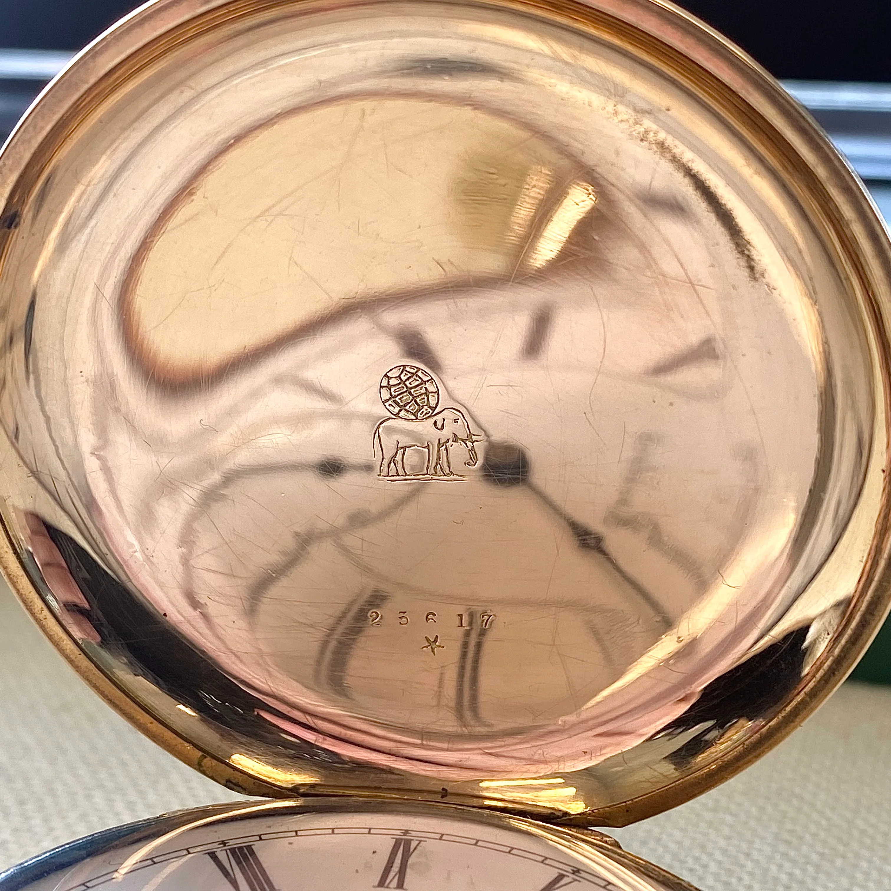 1888 ROCKFORD Pocket Watch 18s Grade 83 15 Jewels Hunter Case Yellow G.F. - Image 9