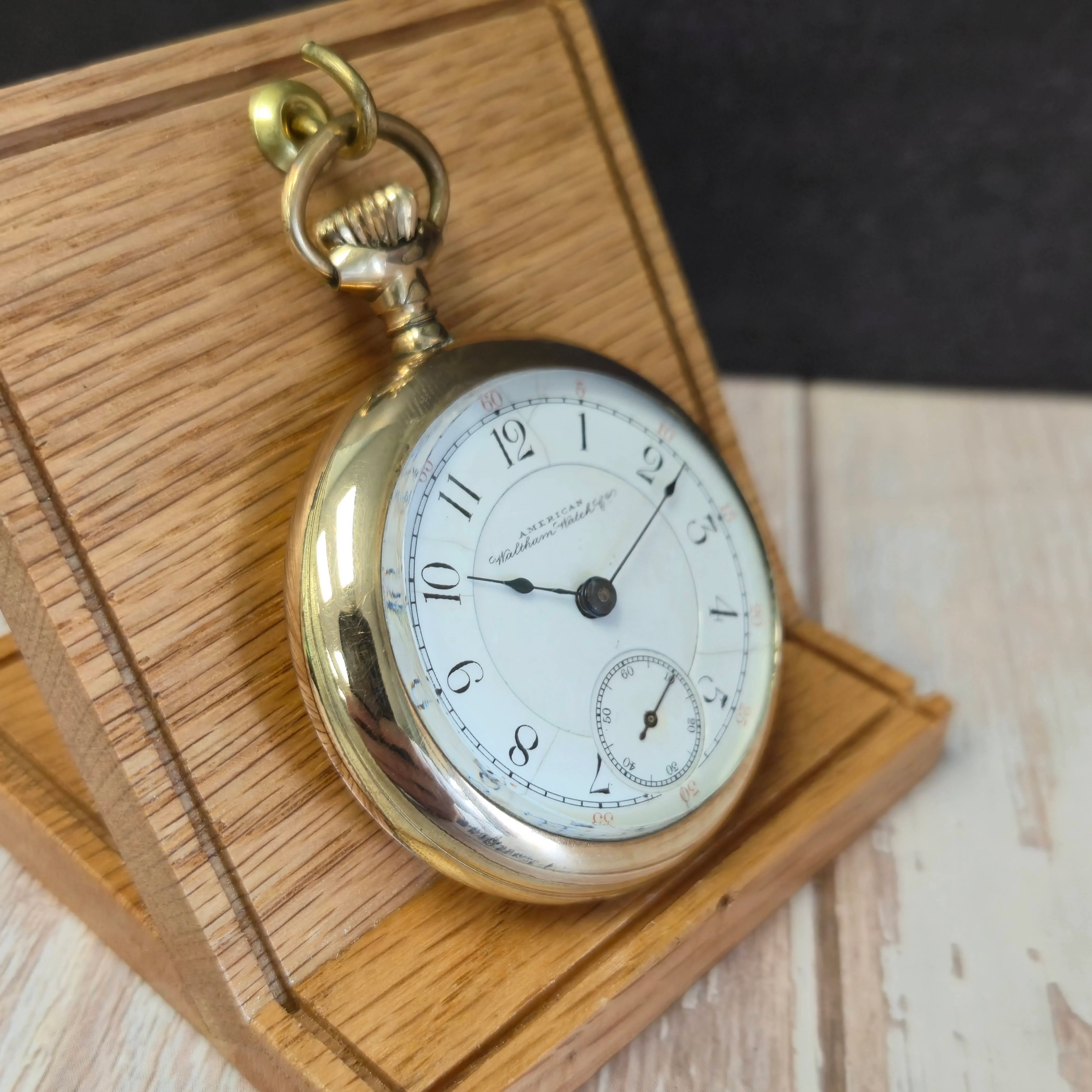 1890s Waltham Pocket Watch Open face 18s Grade Crescent St. Adjusted 17 Jewels - Image 3