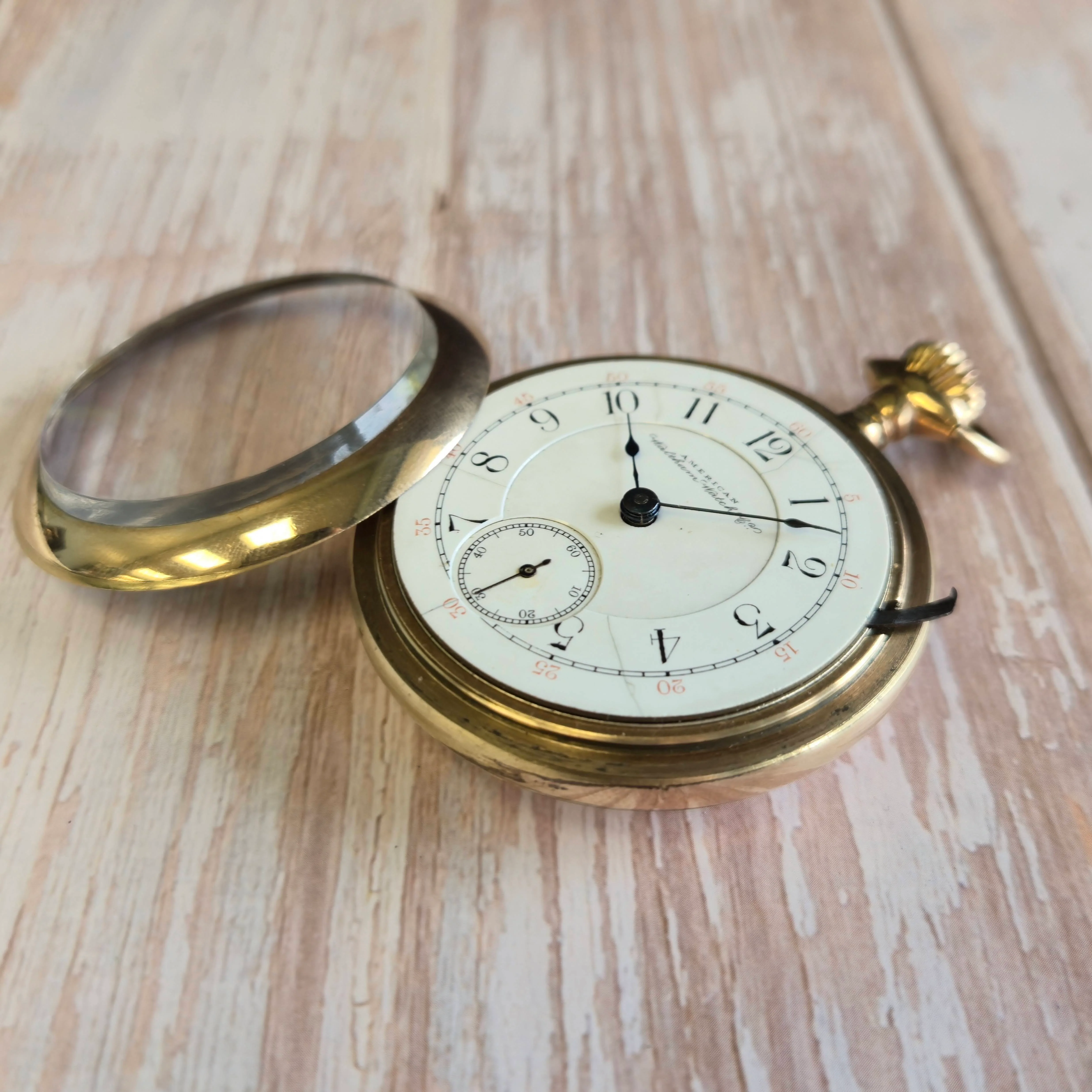 1890s Waltham Pocket Watch Open face 18s Grade Crescent St. Adjusted 17 Jewels - Image 7