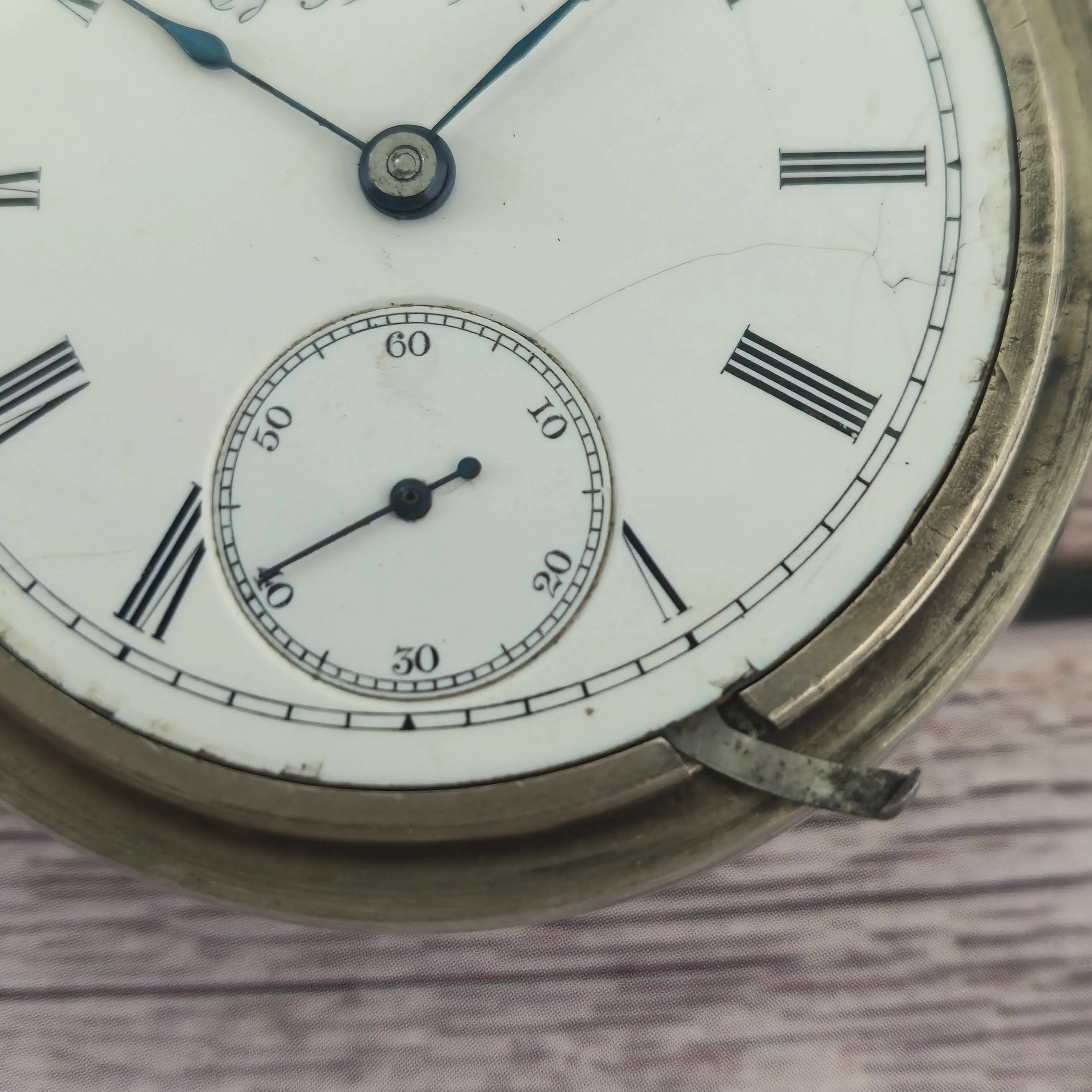1894 Elgin Pocket Watch 18s Open face Grade 10 11 Jewels Lever Set Roman Numerals - Image 7