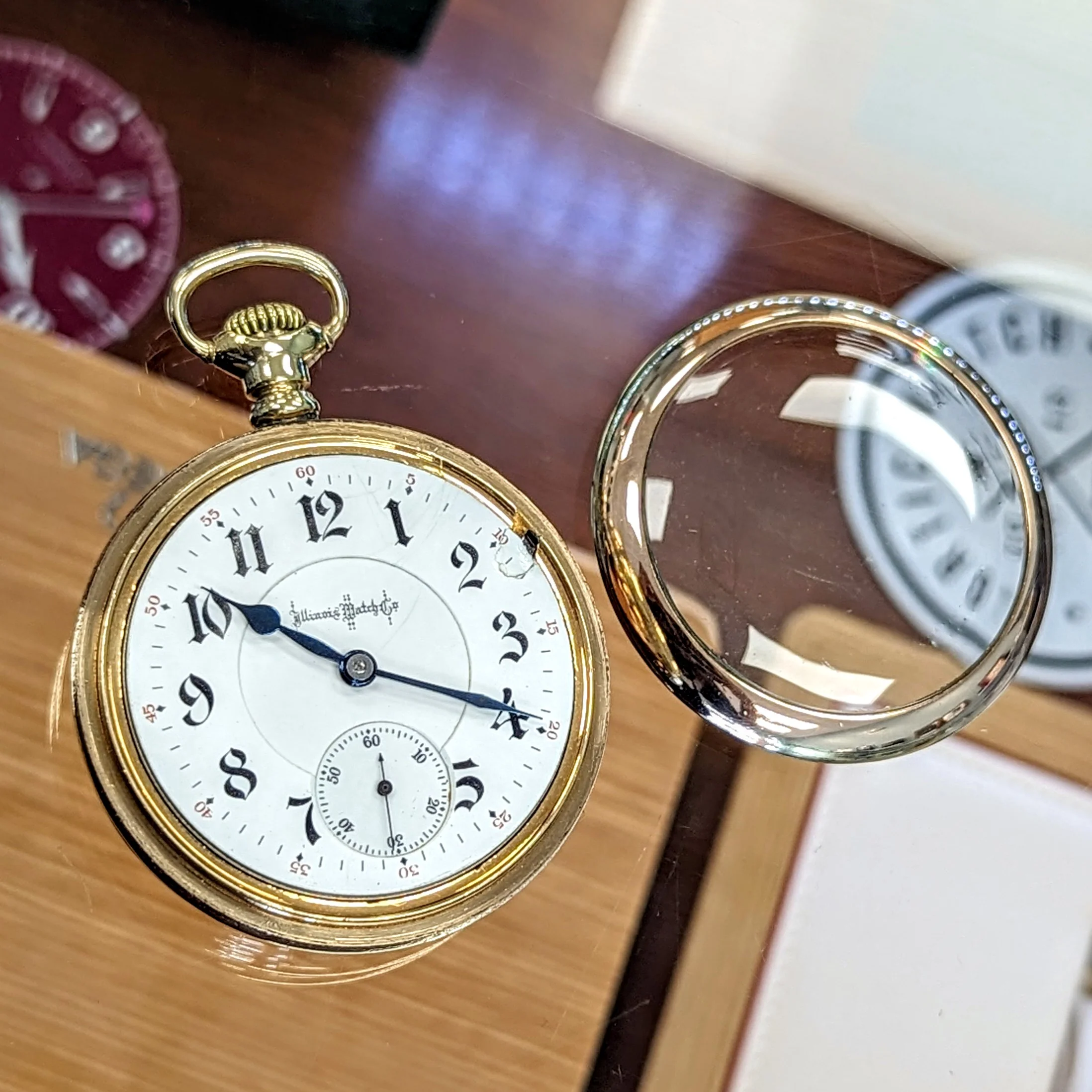 1899 ILLINOIS Bunn Special Railroad Pocket Watch 18s 24 Jewels Adjusted Openface 10K Gold Filled - Image 11