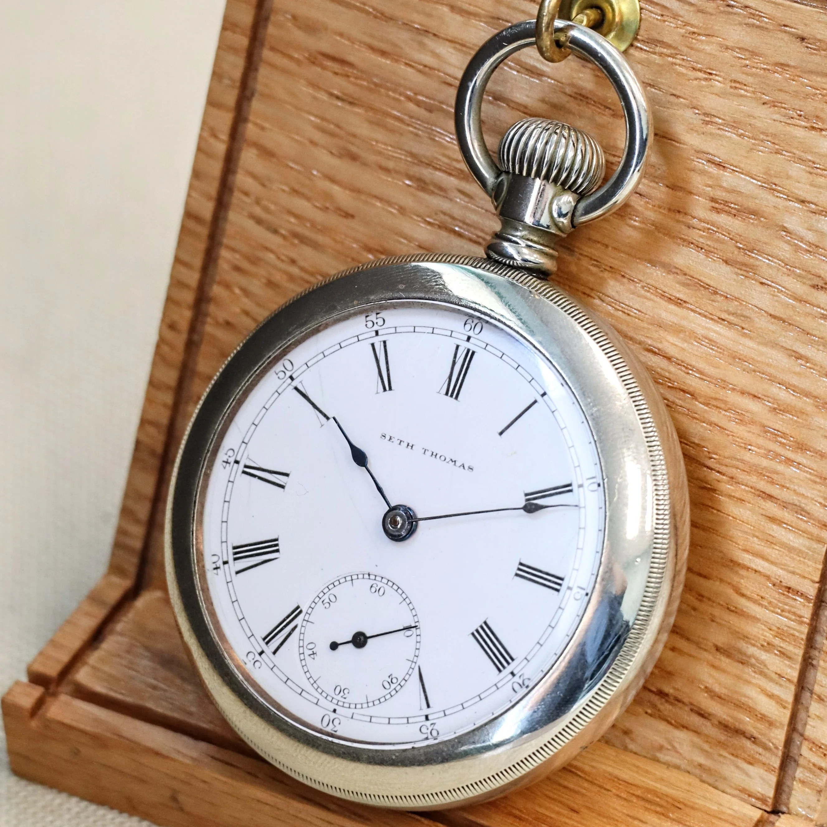 1900 SETH THOMAS Pocket Watch Openface 18s Grade 106 Lever Set 11 Jewels - Made in U.S.A. - Image 3