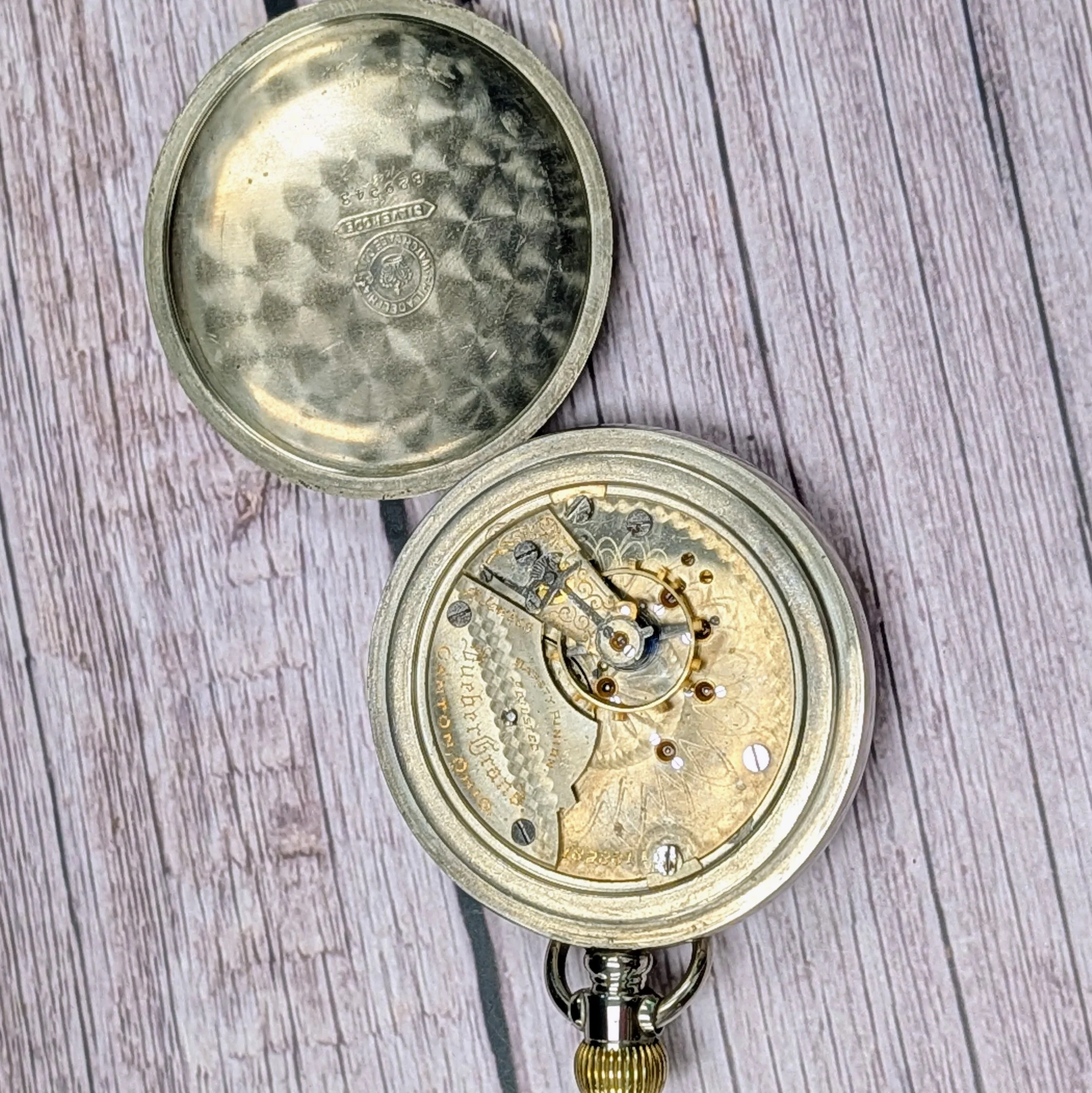 1903 Hampden Dueber Grand Railroad Pocket Watch 17 Jewels 18s Lever-set U.S.A. - Image 11