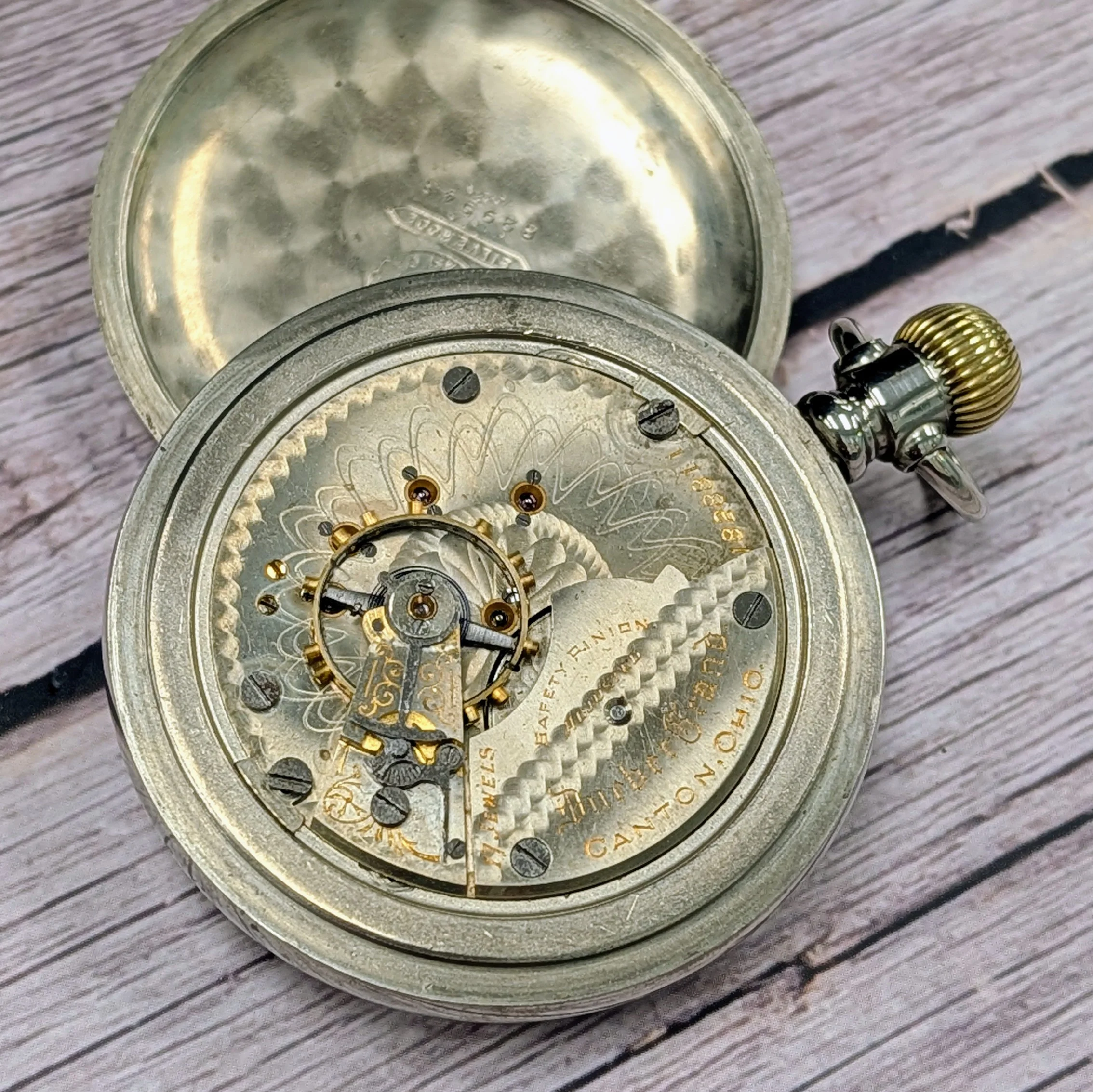 1903 Hampden Dueber Grand Railroad Pocket Watch 17 Jewels 18s Lever-set U.S.A. - Image 12