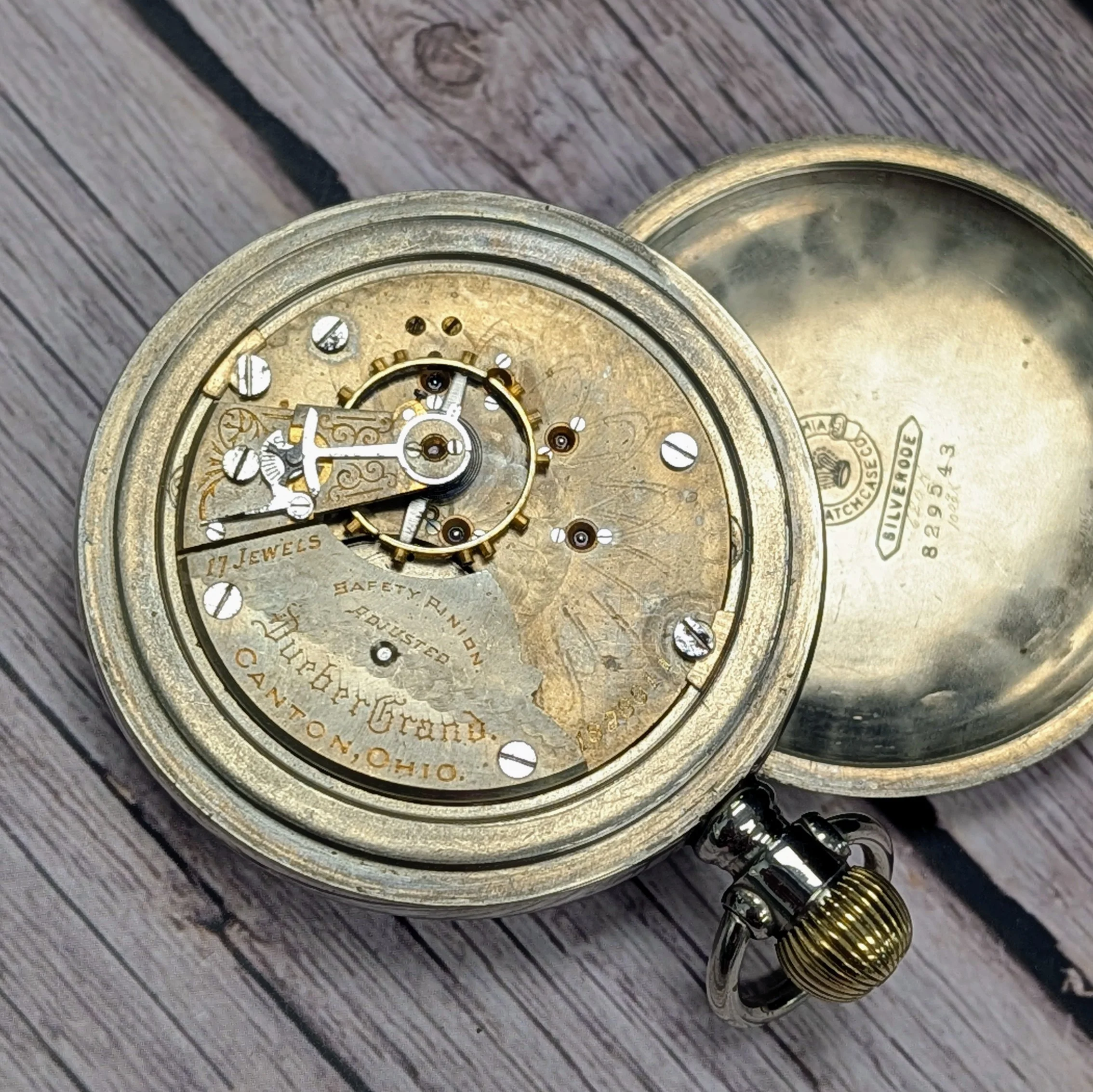 1903 Hampden Dueber Grand Railroad Pocket Watch 17 Jewels 18s Lever-set U.S.A. - Image 13