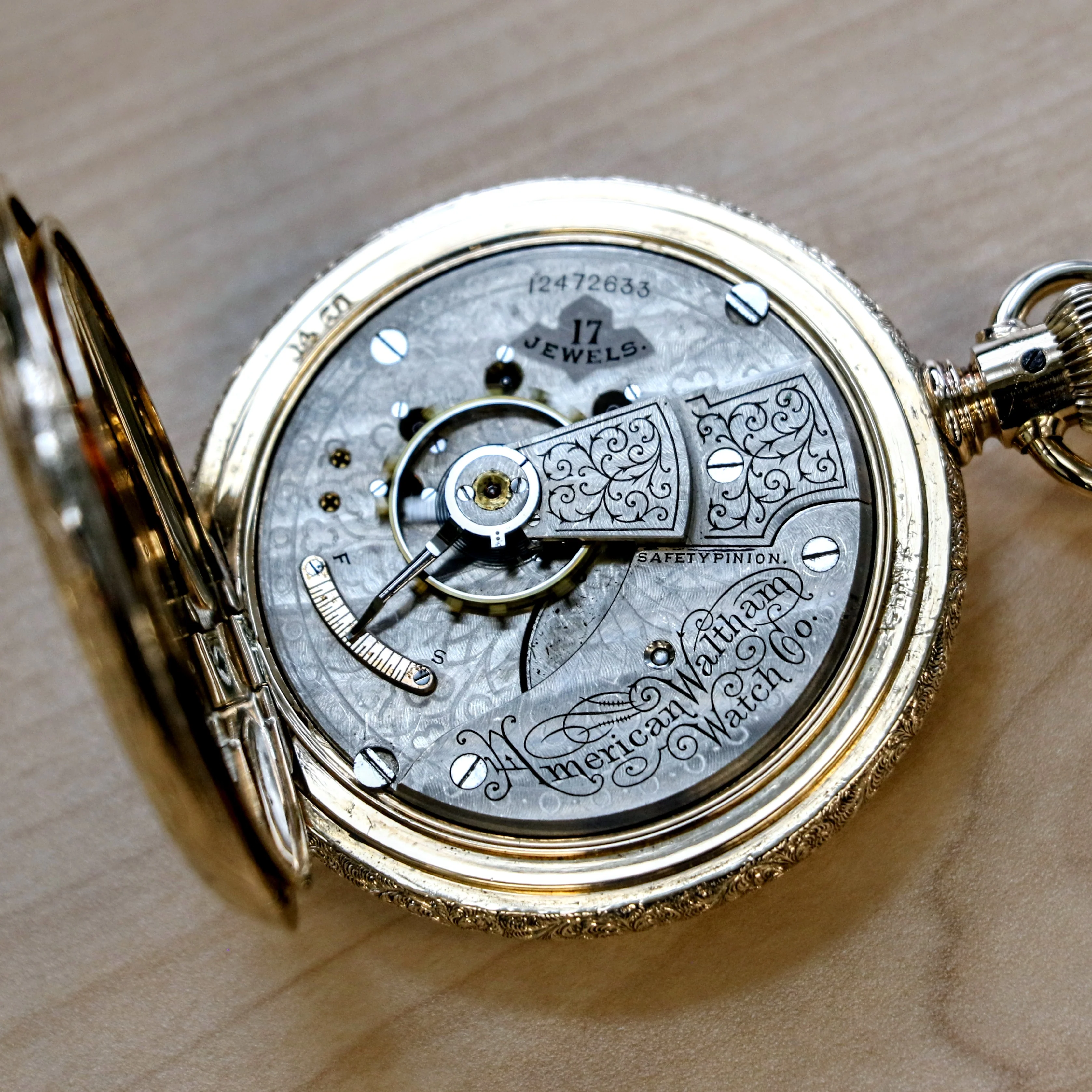 1903 WALTHAM Waltham Pocket Watch 18s 17 Jewels Grade 825 - VERY RARE Kenosha Hunter Case - Image 15