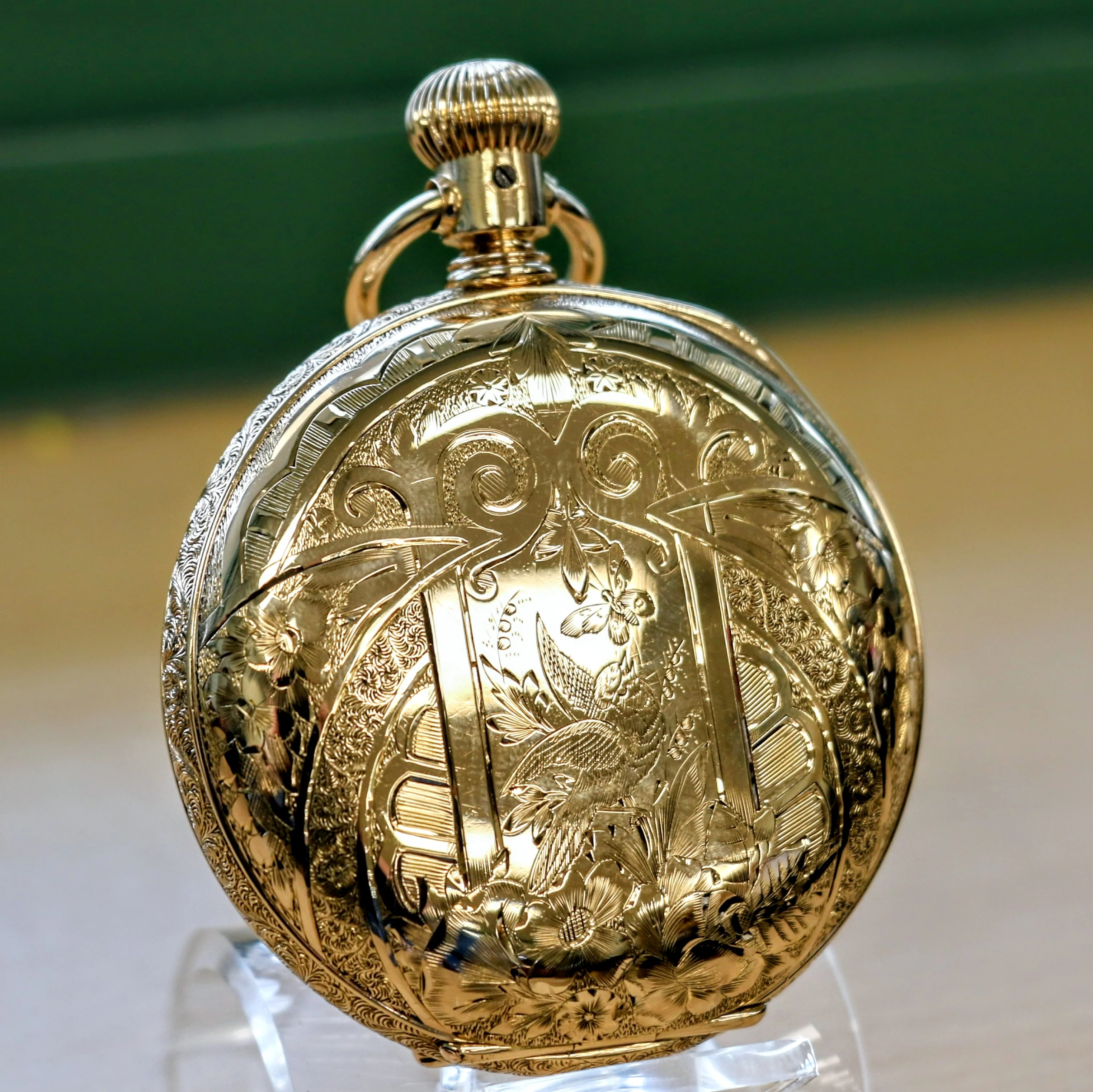 1903 WALTHAM Waltham Pocket Watch 18s 17 Jewels Grade 825 - VERY RARE Kenosha Hunter Case - Image 7