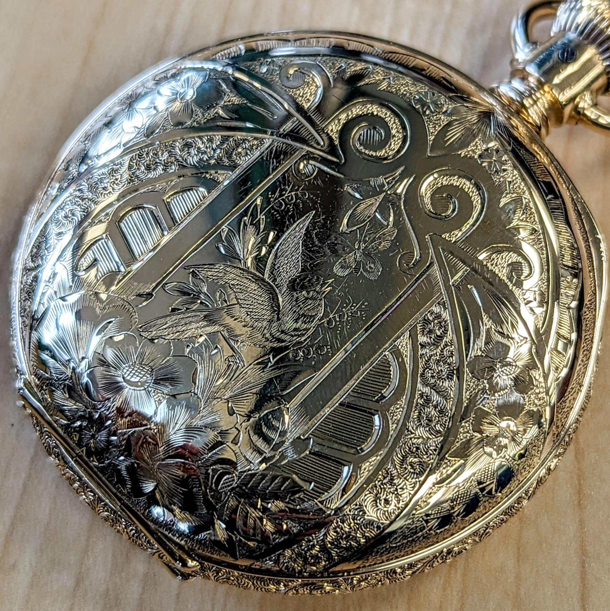 1903 WALTHAM Waltham Pocket Watch 18s 17 Jewels Grade 825 - VERY RARE Kenosha Hunter Case - Image 8