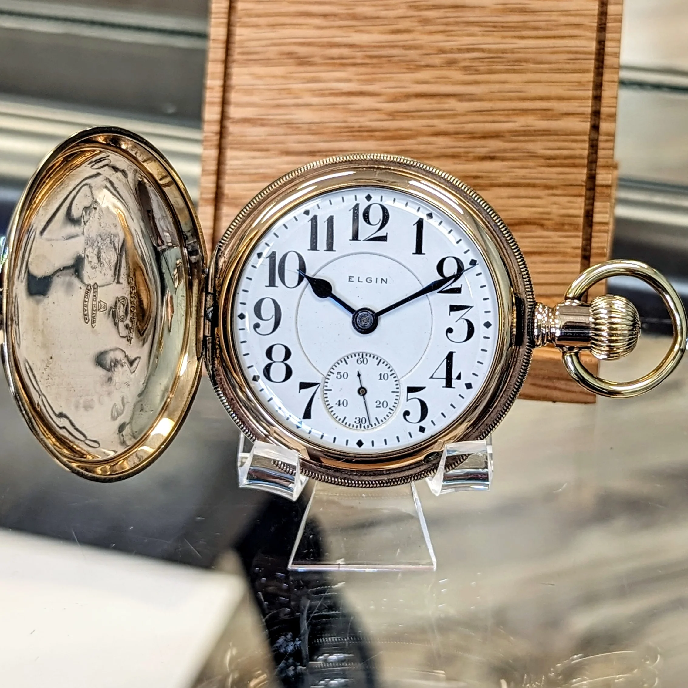 1904 ELGIN Railroad Pocket Watch 18s Grade No. 274 21 Jewels Hunter Case - RARE! - Image 3