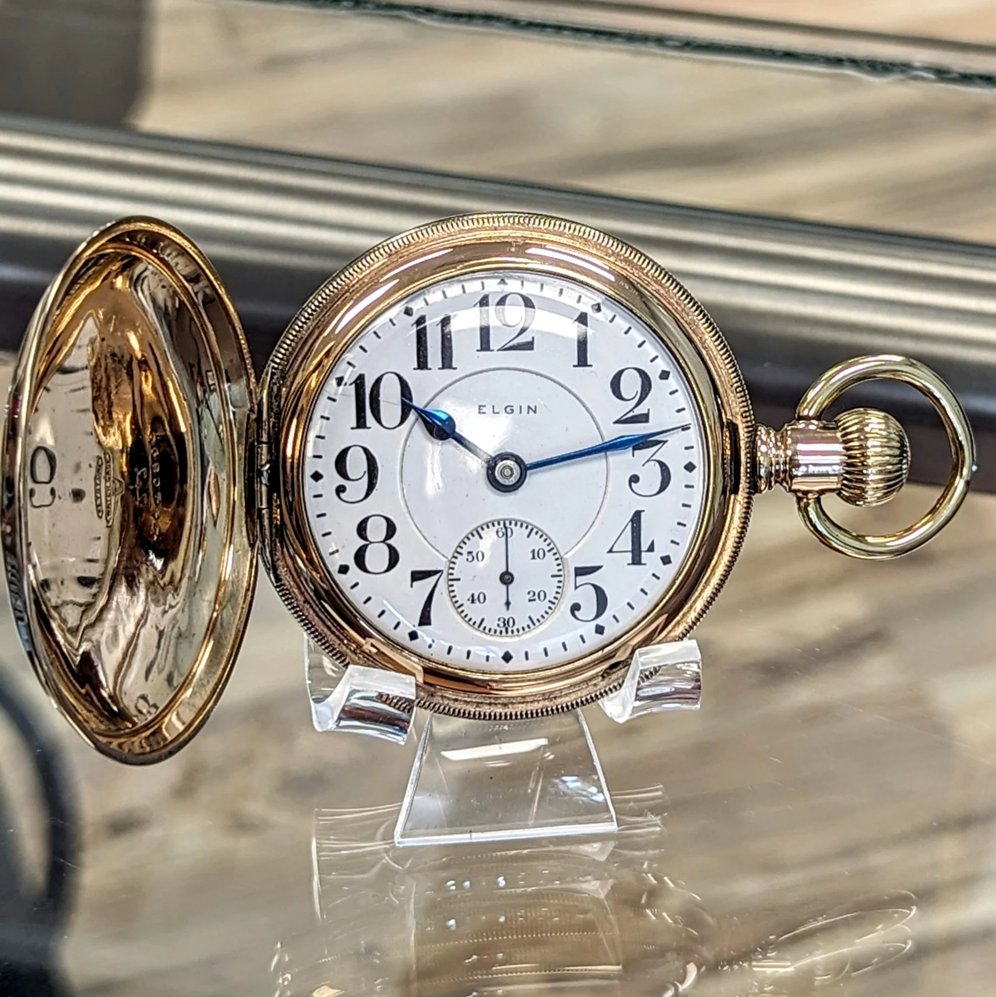 1904 ELGIN Railroad Pocket Watch 18s Grade No. 274 21 Jewels Hunter Case - RARE! - Image 5