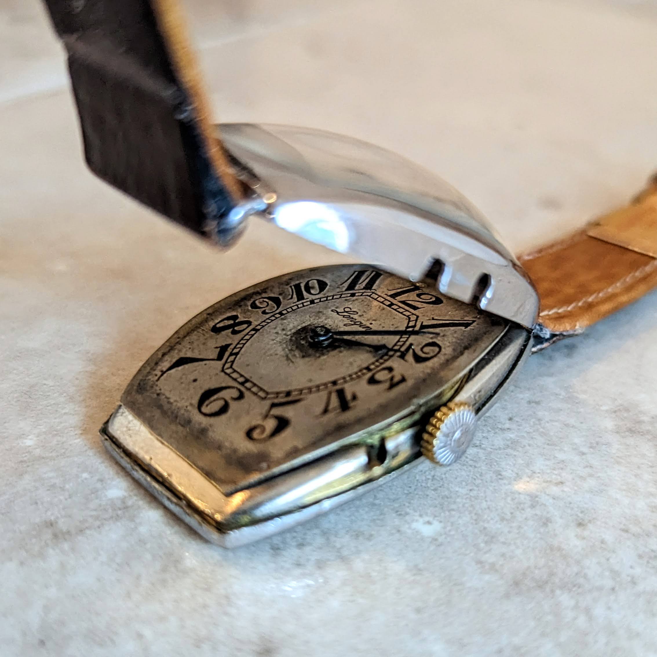 1904 LONGINES Mechanical Wristwatch Ref. 1342 Push Button Set Wire Lug Watch - Image 12