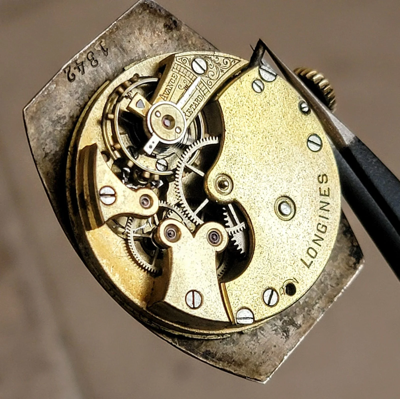 1904 LONGINES Mechanical Wristwatch Ref. 1342 Push Button Set Wire Lug Watch - Image 17