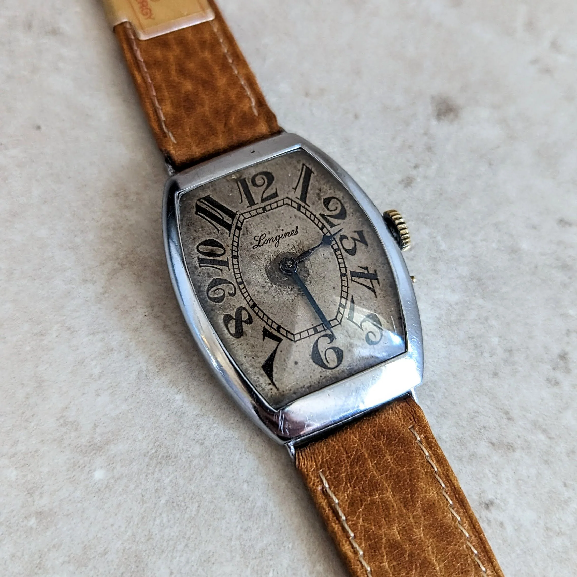 1904 LONGINES Mechanical Wristwatch Ref. 1342 Push Button Set Wire Lug Watch - Image 5