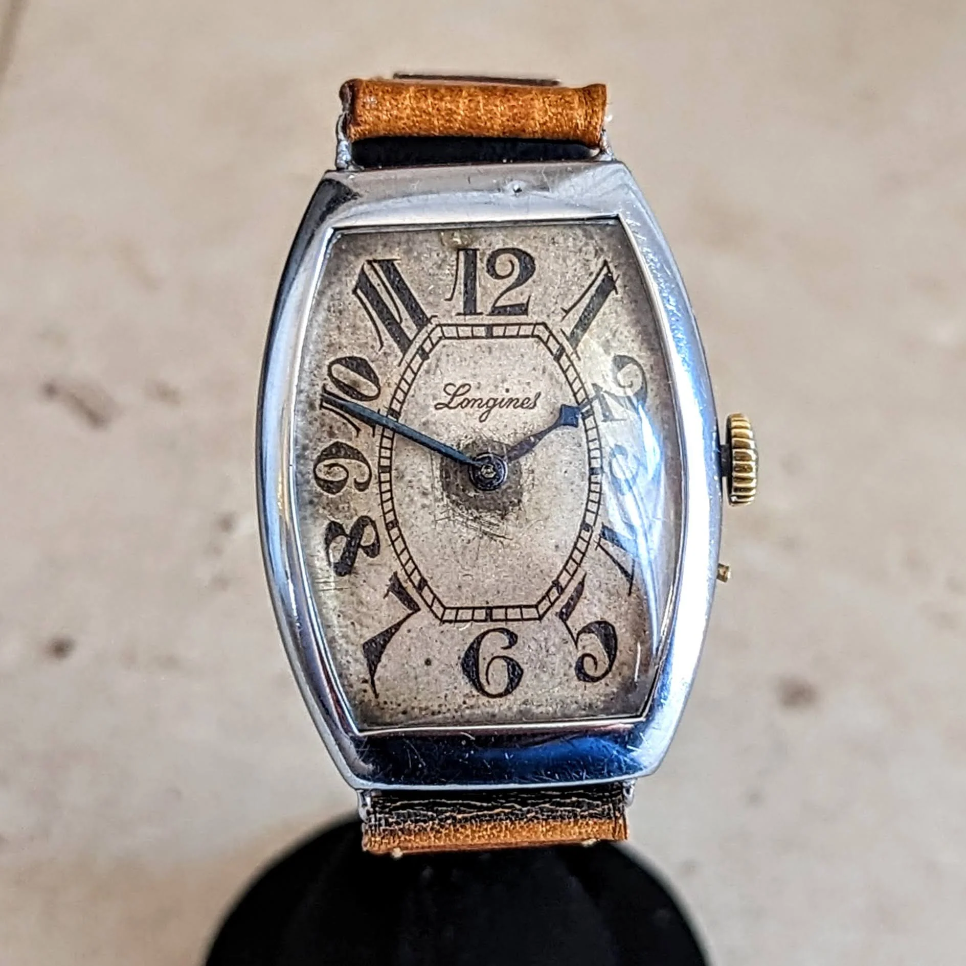 1904 LONGINES Mechanical Wristwatch Ref. 1342 Push Button Set Wire Lug Watch - Image 6