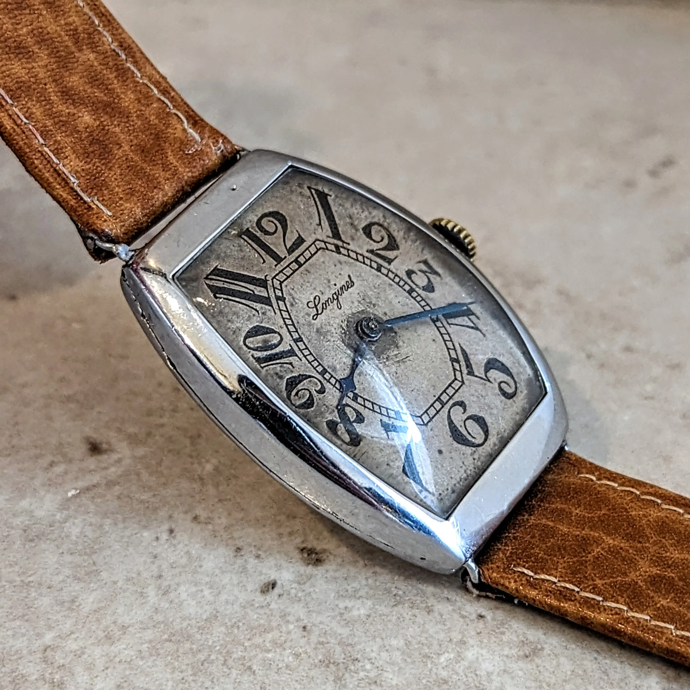 1904 LONGINES Mechanical Wristwatch Ref. 1342 Push Button Set Wire Lug Watch - Image 7