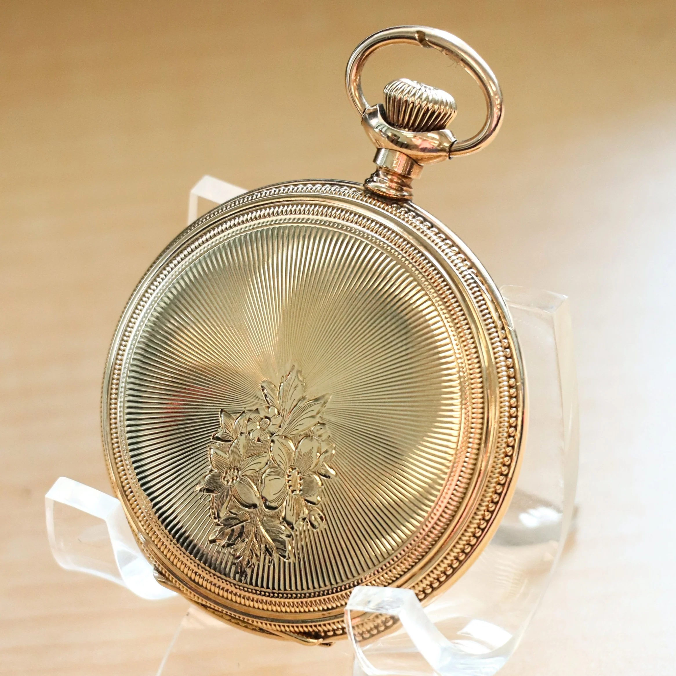 1905 ELGIN Dress Pocket Watch Hunter Case 6s Grade 289 7 Jewels Engraved Decorative Gold Filled Case - Image 11