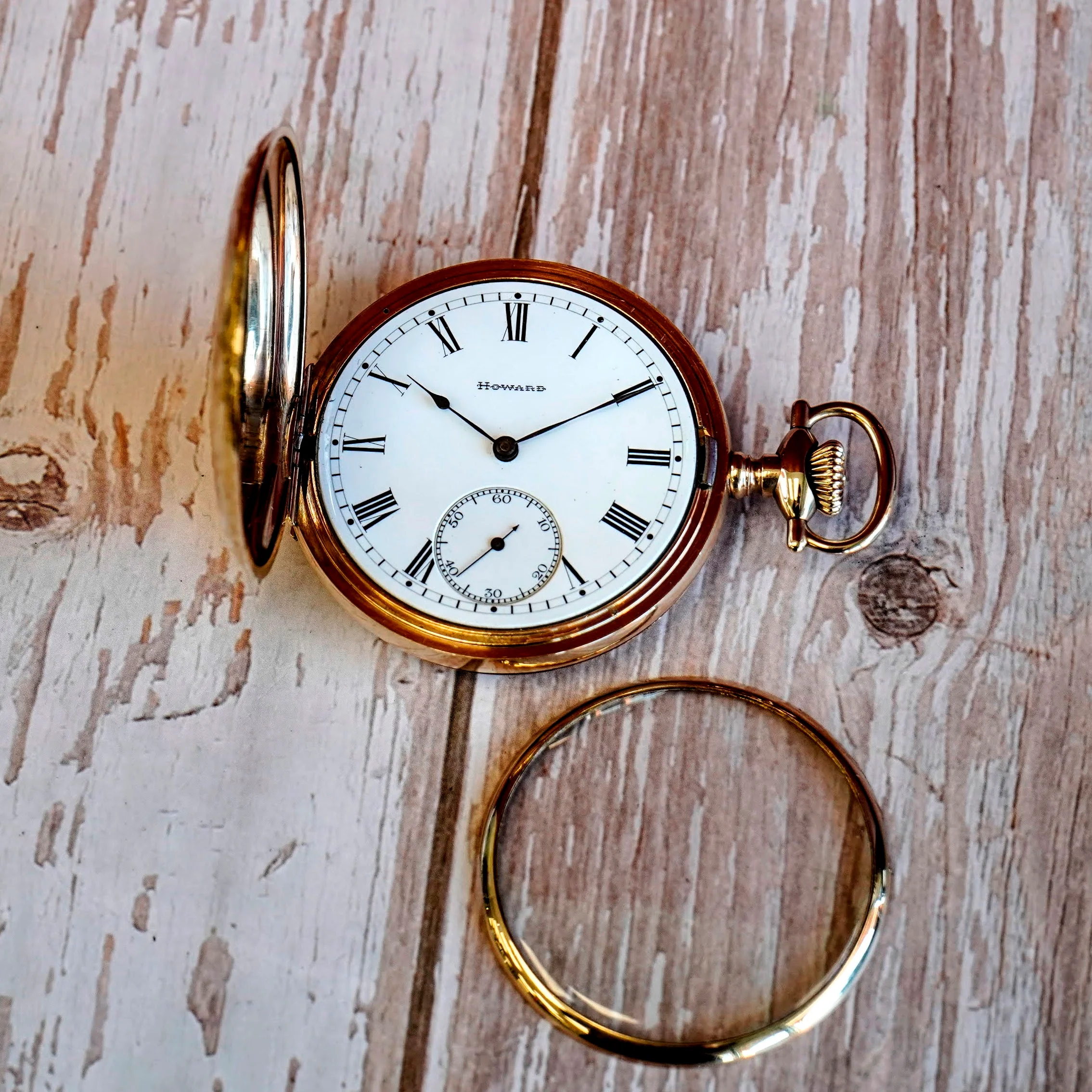 1906 E. Howard Watch Co. Pocket Watch 16s Grade Series 3 17 Jewels GF Hunter Case - Image 14