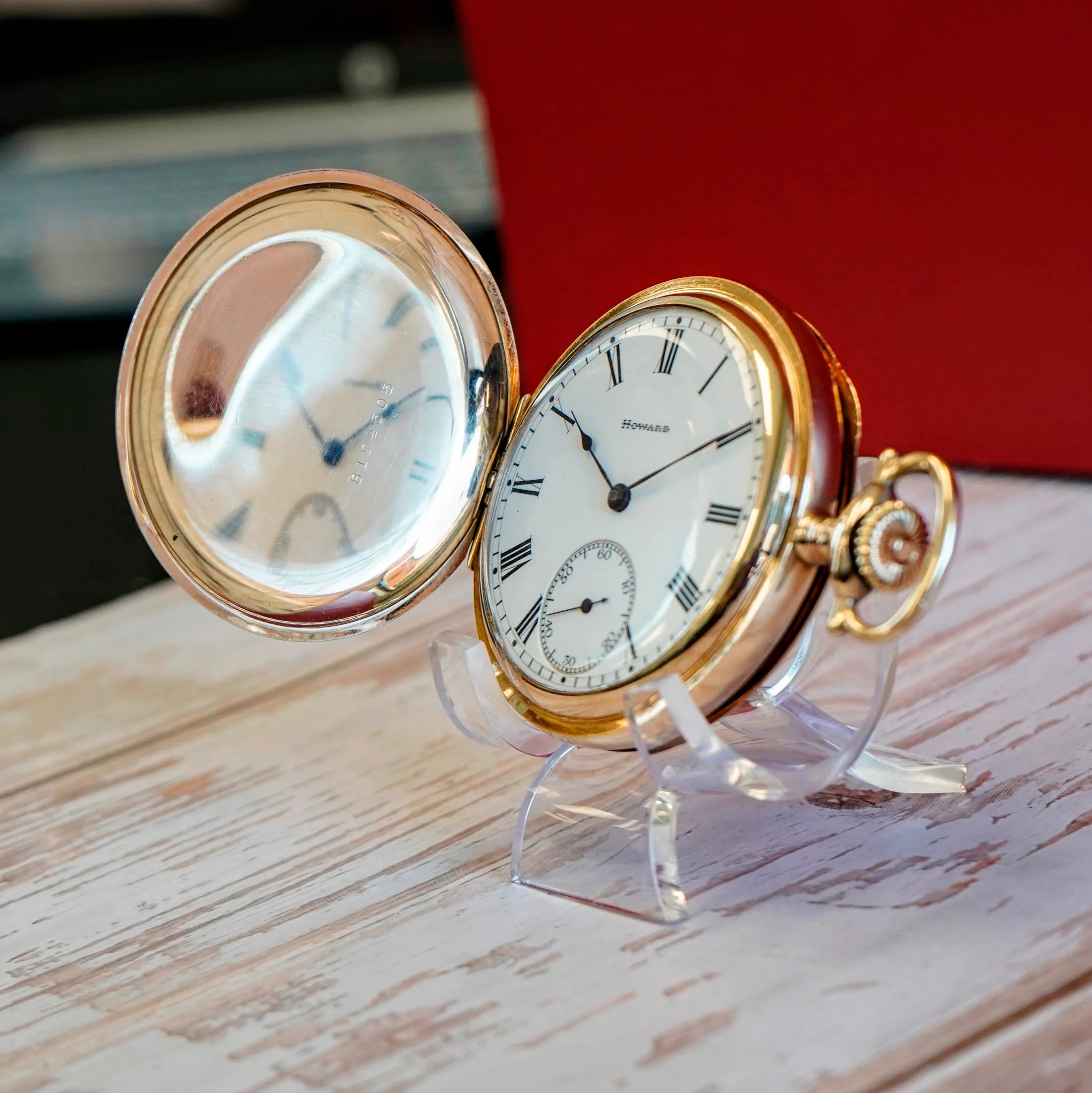 1906 E. Howard Watch Co. Pocket Watch 16s Grade Series 3 17 Jewels GF Hunter Case - Image 2