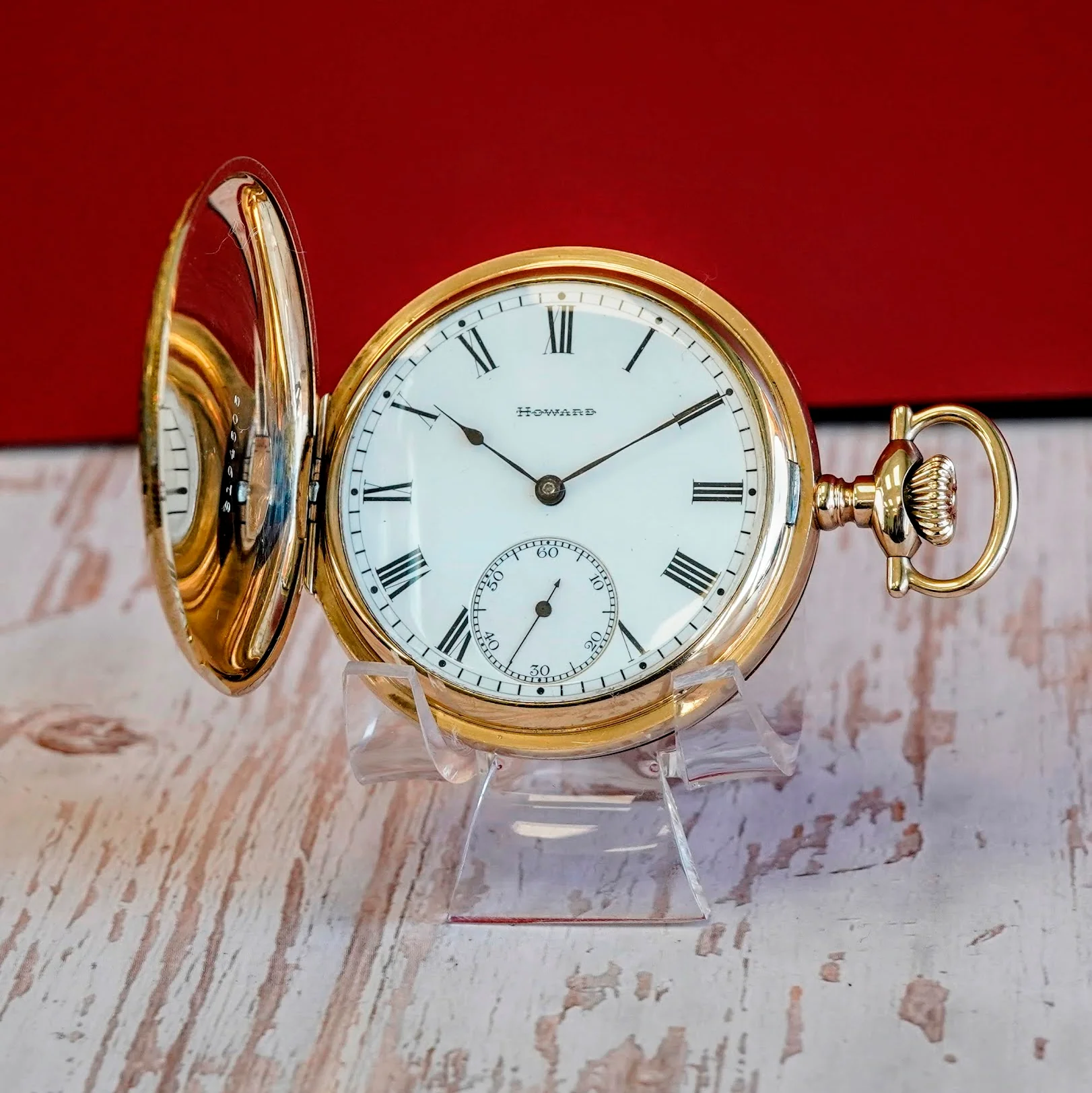 1906 E. Howard Watch Co. Pocket Watch 16s Grade Series 3 17 Jewels GF Hunter Case - Image 3