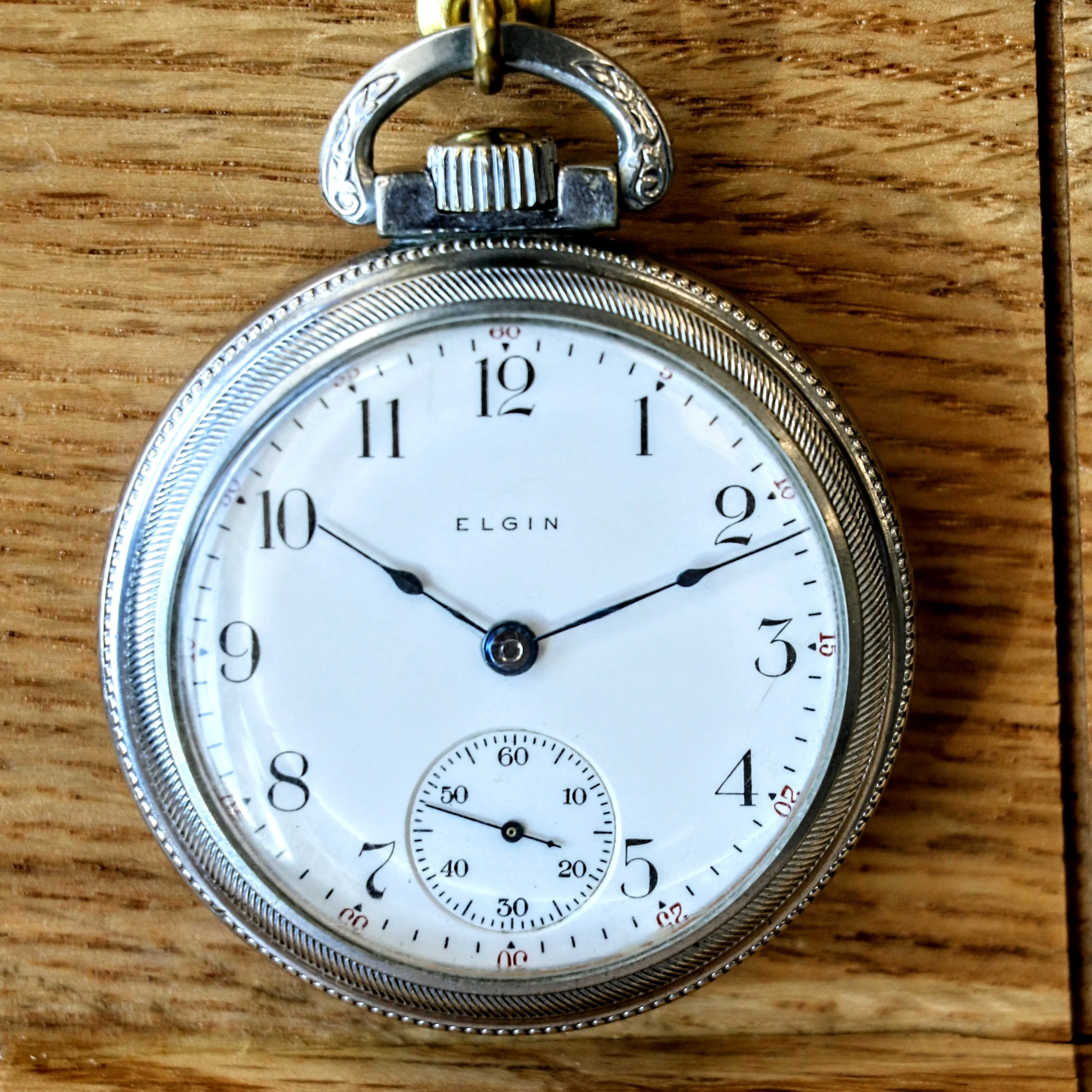1908 ELGIN Pocket Watch 18s 7 Jewels Grade 294 Openface Vintage Timepiece - Image 2