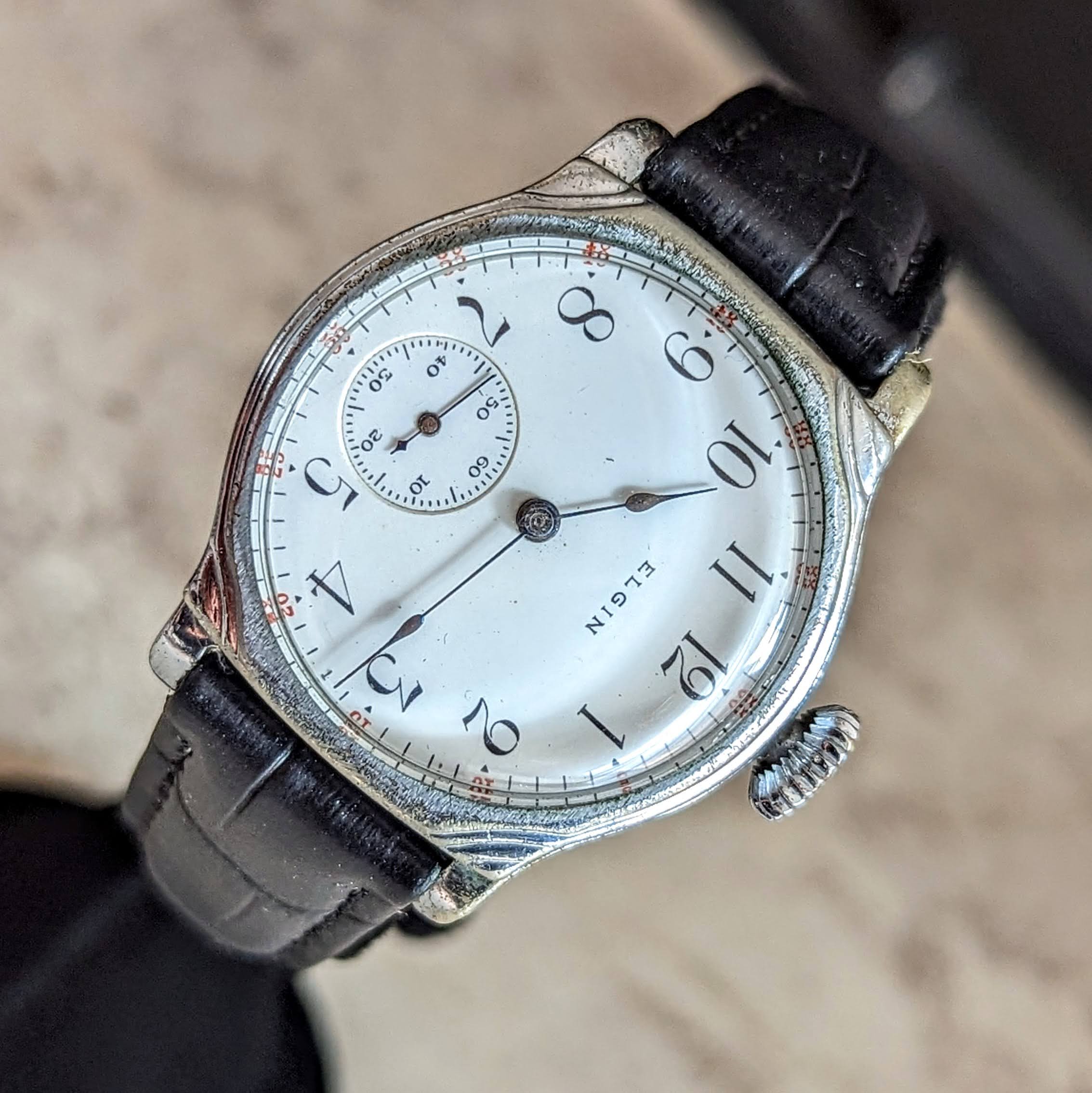 1908 ELGIN Transitional Wristwatch 15J Grade 355 U.S.A. Art Deco Watch - Image 17