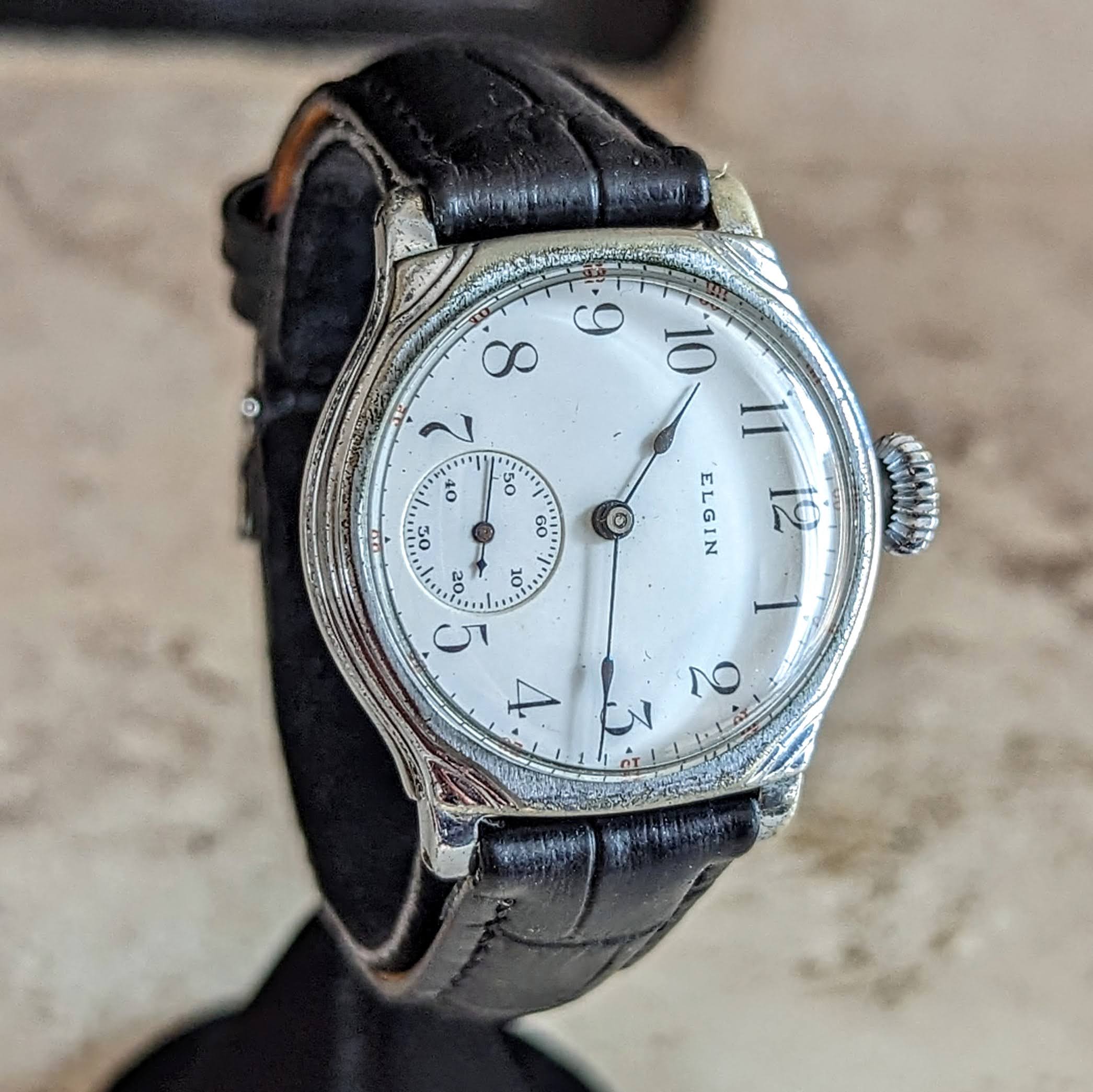 1908 ELGIN Transitional Wristwatch 15J Grade 355 U.S.A. Art Deco Watch - Image 6