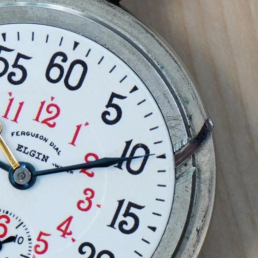 1911 ELGIN B.W. Raymond Rail Road Pocket Watch Ferguson Dial 18s Openface 21 Jewels - Image 12