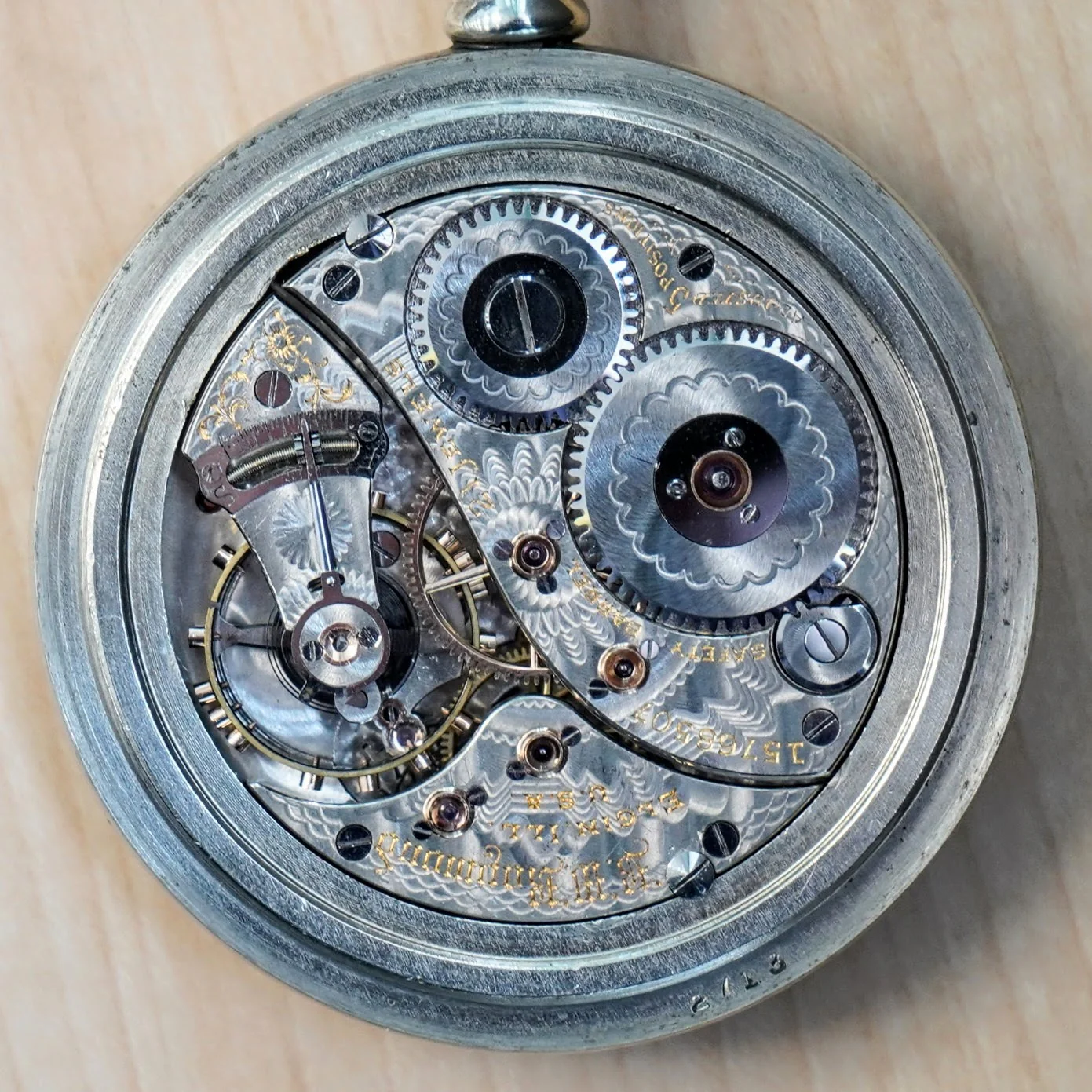 1911 ELGIN B.W. Raymond Rail Road Pocket Watch Ferguson Dial 18s Openface 21 Jewels - Image 16
