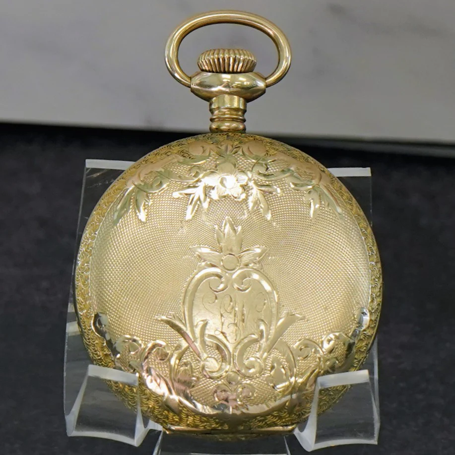 1911 Elgin Pocket Watch 6s Hunter Case GF Grade 295 15 Jewels Roman Numerals USA - Image 6