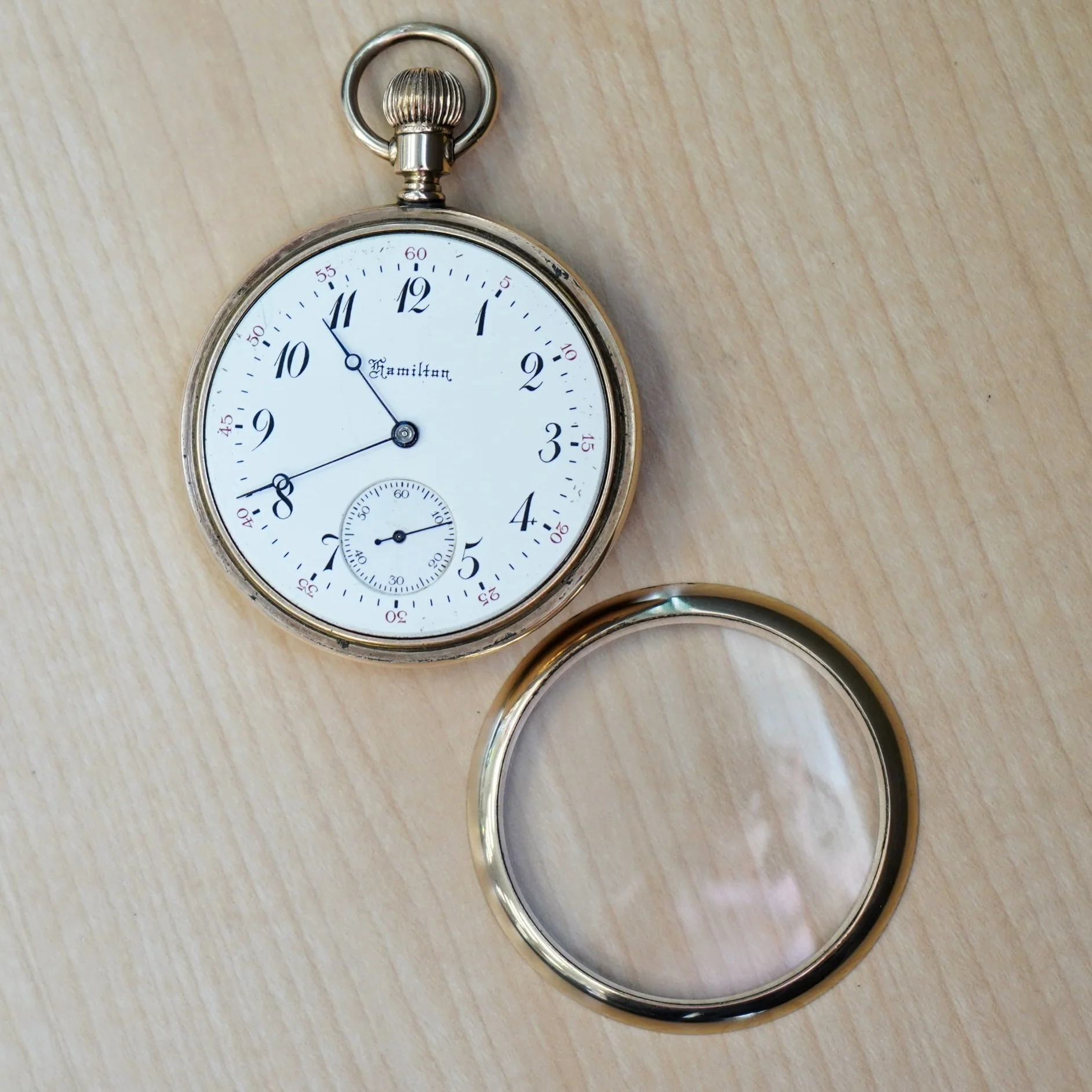 1911 HAMILTON Pocket Watch 16s Openface 17 Jewels Grade 974 Adjusted - Image 12