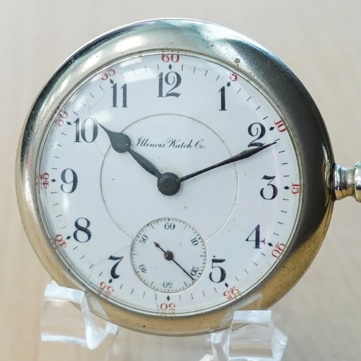 1912 ILLINOIS Pocket Watch Openface 18s Grade 69 Lever Set 17 Jewels Vintage Timepiece - Image 5