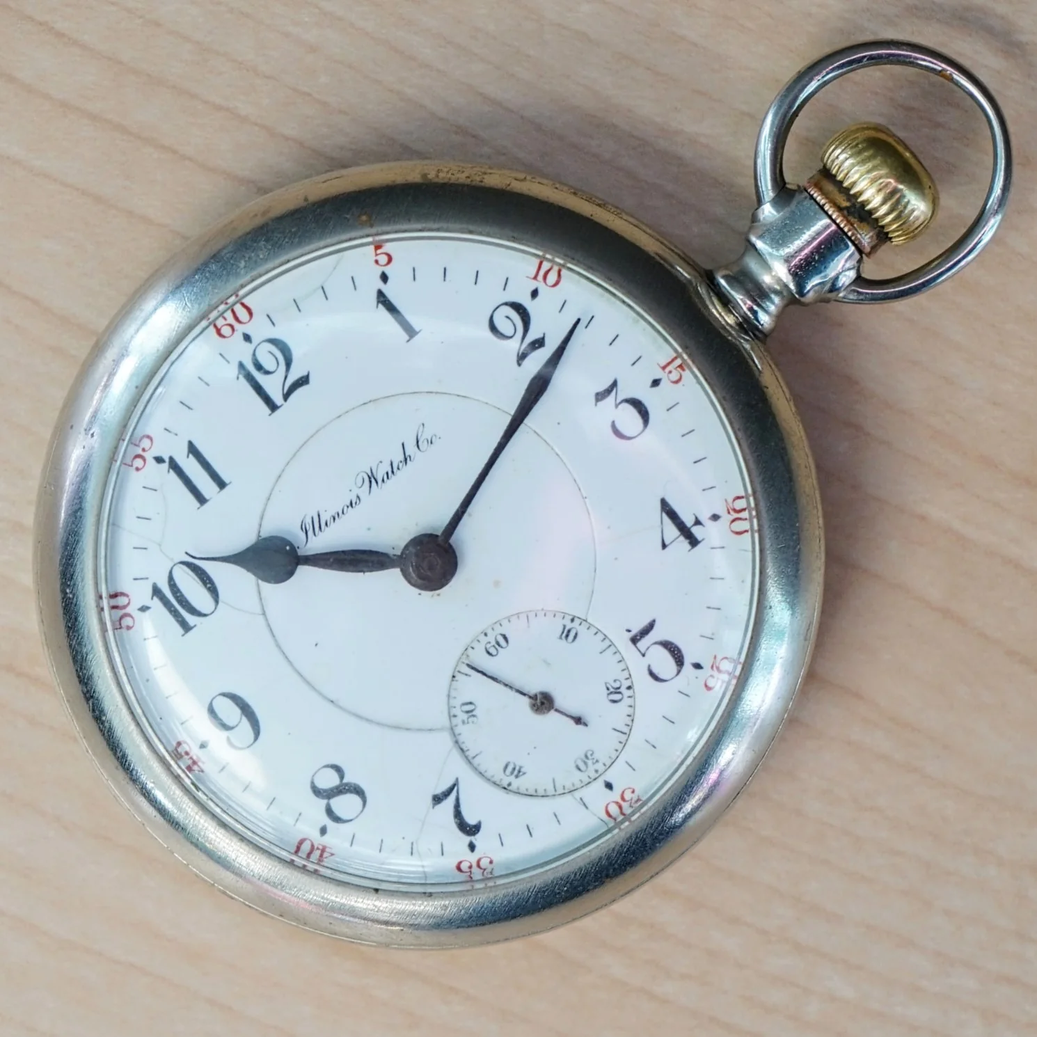 1912 ILLINOIS Pocket Watch Openface 18s Grade 69 Lever Set 17 Jewels Vintage Timepiece - Image 7