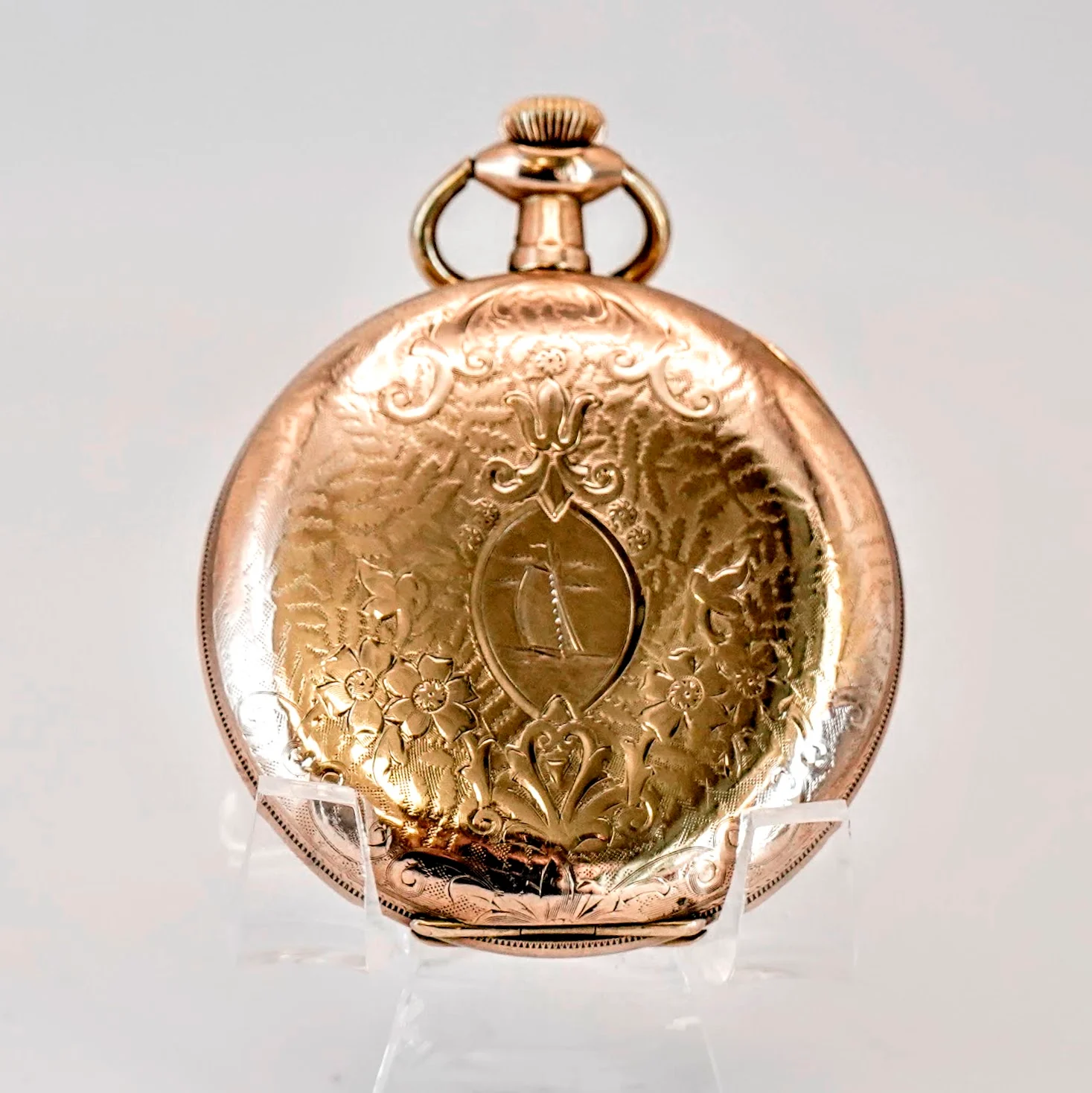 1913 ROCKFORD Pocket Watch 12s Hunter Case 17 Jewels Grade 330 10K G.F. USA - Image 5