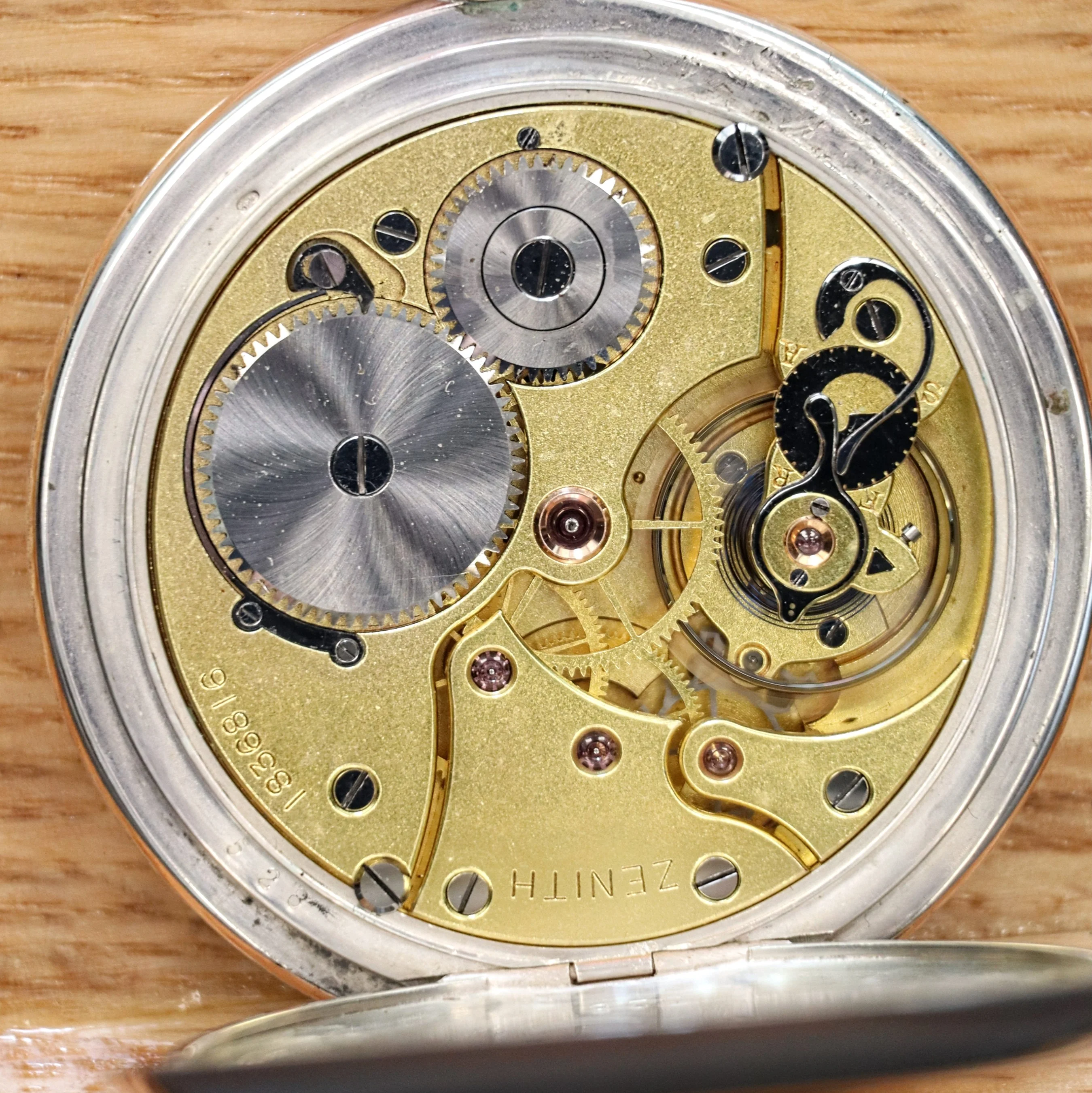 1913 ZENITH Pocket Watch Grand Prix Paris 1900 16 Rubis Openface .800 Silver Case - Image 12