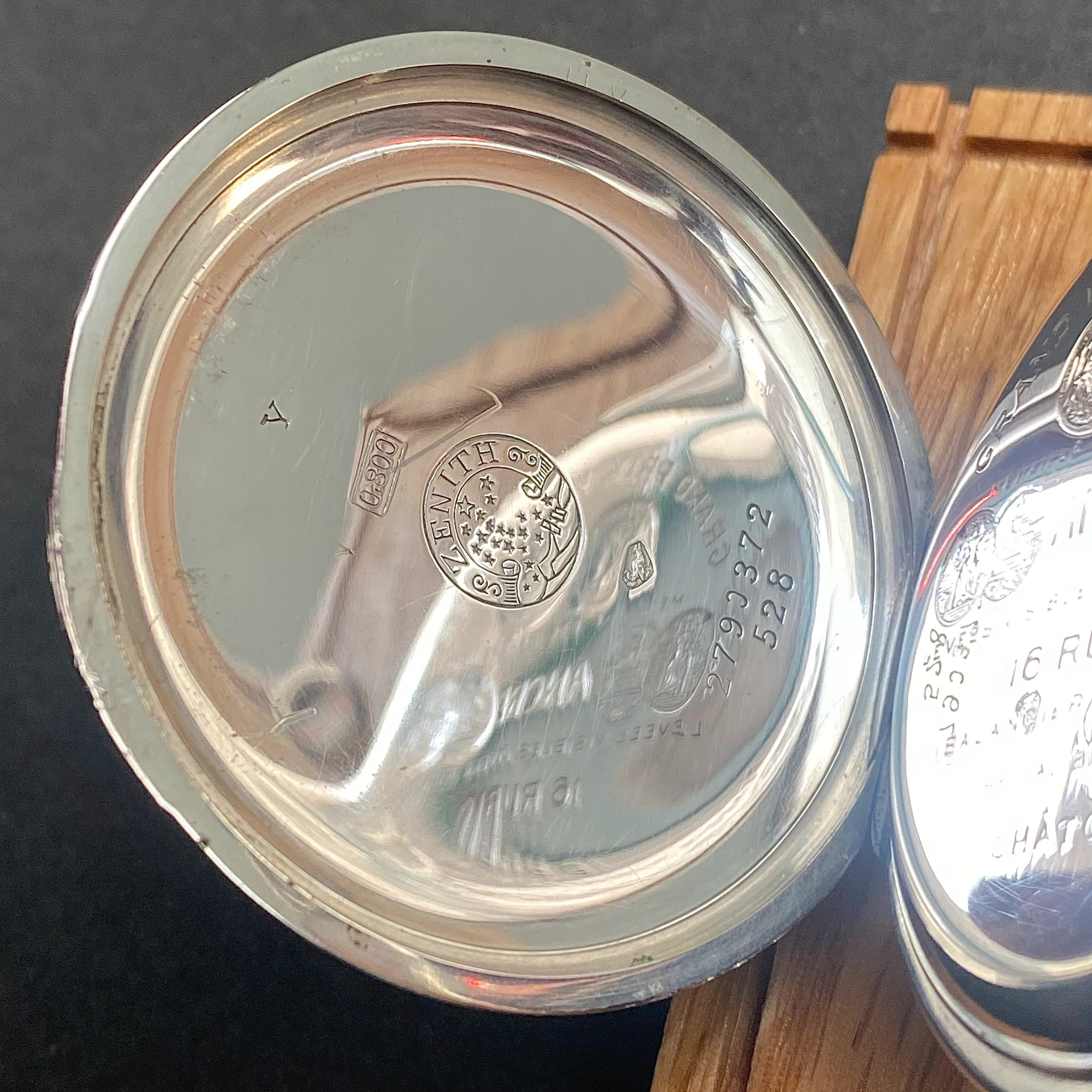 1913 ZENITH Pocket Watch Grand Prix Paris 1900 16 Rubis Openface .800 Silver Case - Image 15