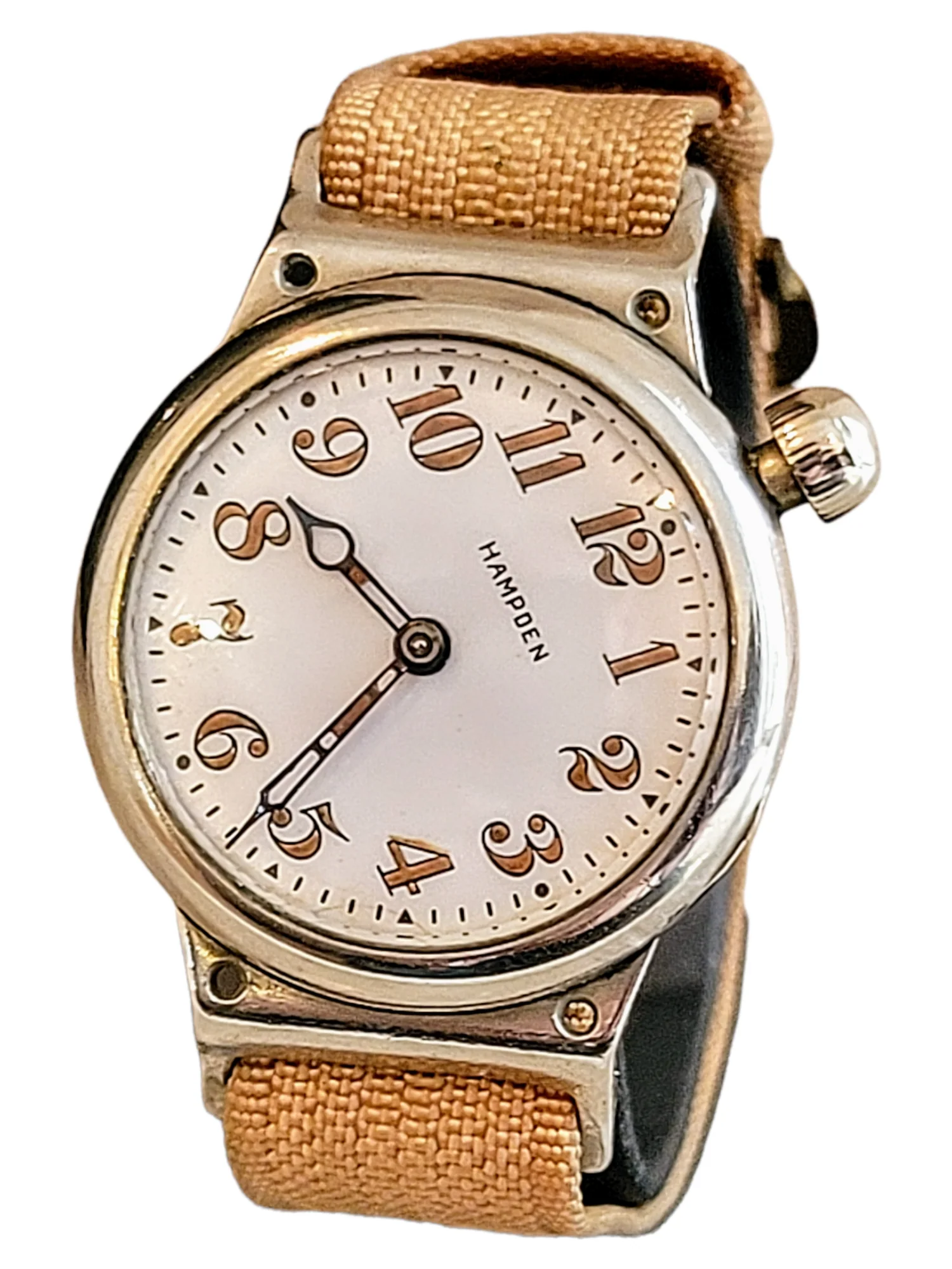 1914 HAMPDEN "No. 400" Trench Watch 15 Jewels U.S. Army Wristwatch - Image 16