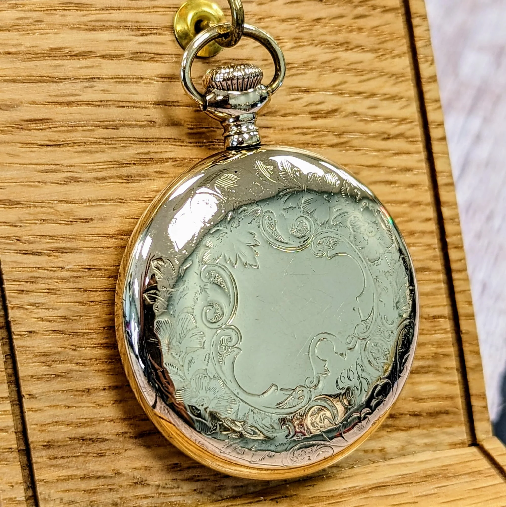1917 WALTHAM Pocket Watch 24-Hour Dial 16s Openface 15 Jewels Grade No. 620 GF Case - Image 8