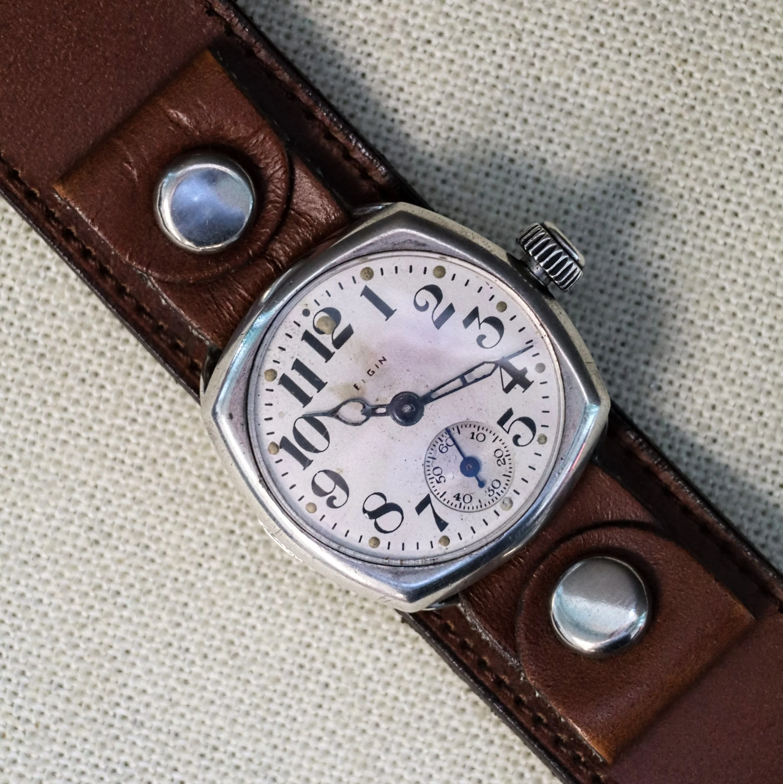 1918 ELGIN Transitional Watch 15 Jewels Grade 419 Made in U.S.A. Wristwatch - Image 10