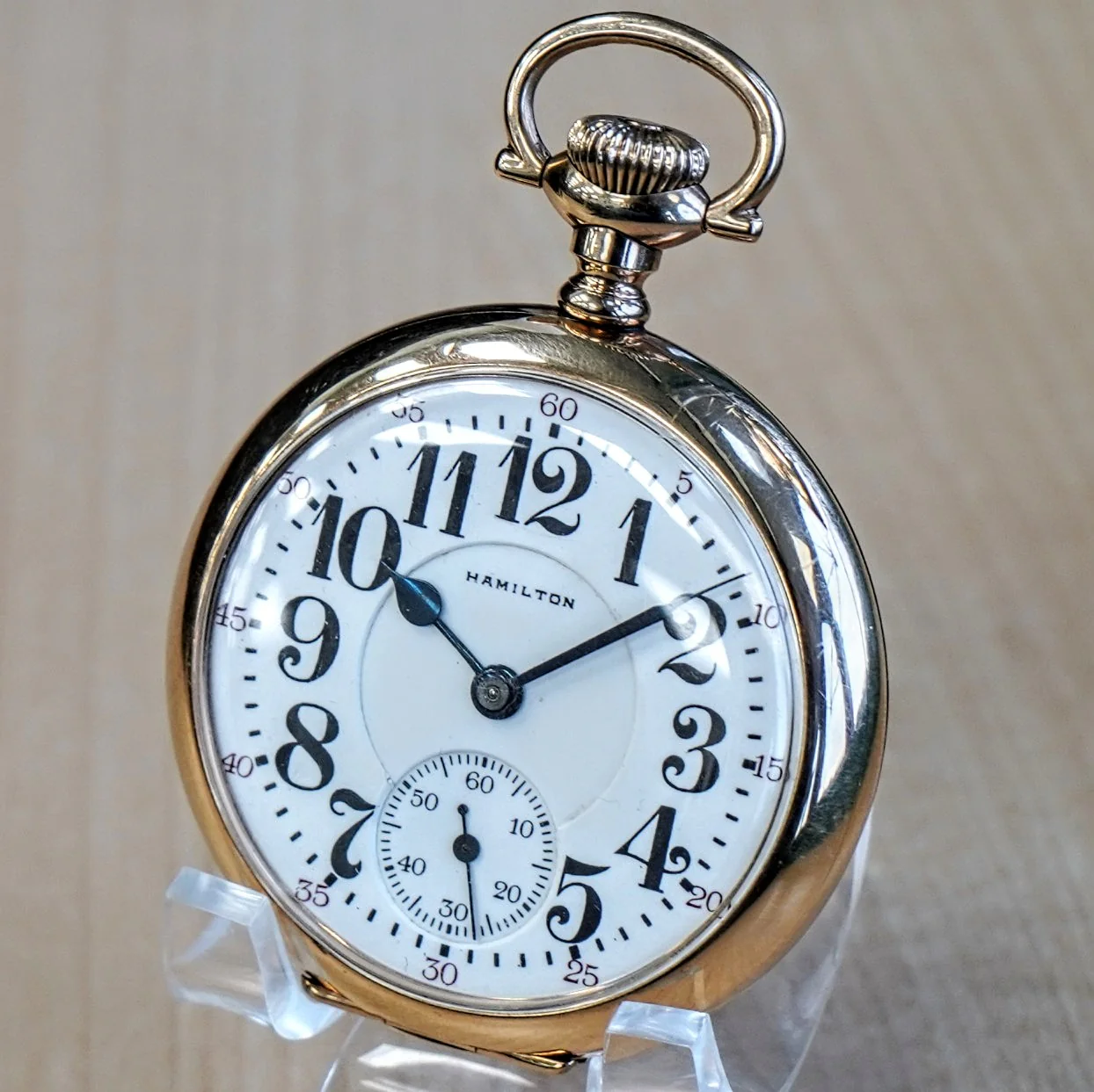 1920 HAMILTON Railroad Pocket Watch 21 Jewels Grade 992 Lever Set - Made in U.S.A. - Image 2