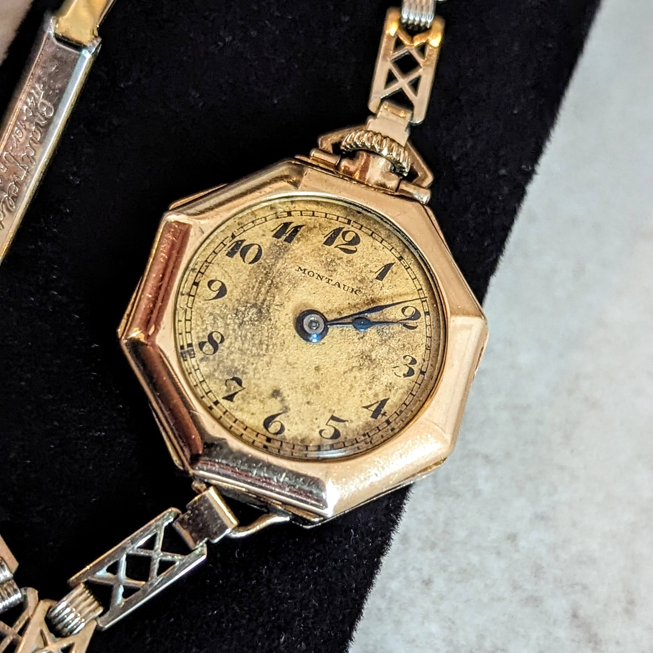 1920s MONTAUK Ladies Watch Marvin Watch Co. 15 Jewels Fahys Montauk Case - Image 11