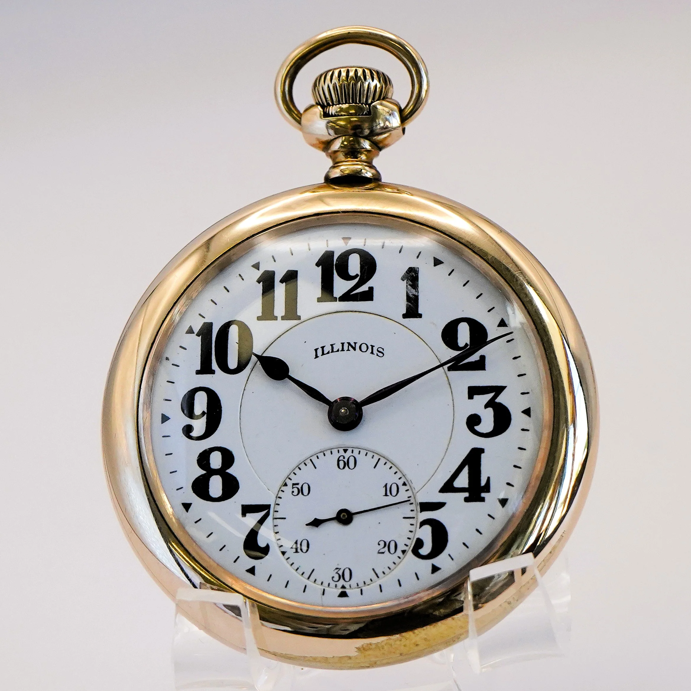 1922 Illinois Bunn Special Pocket Railroad Pocket Watch Lever Set 23 Jewels ADJ. 16s GF Swing Out Case