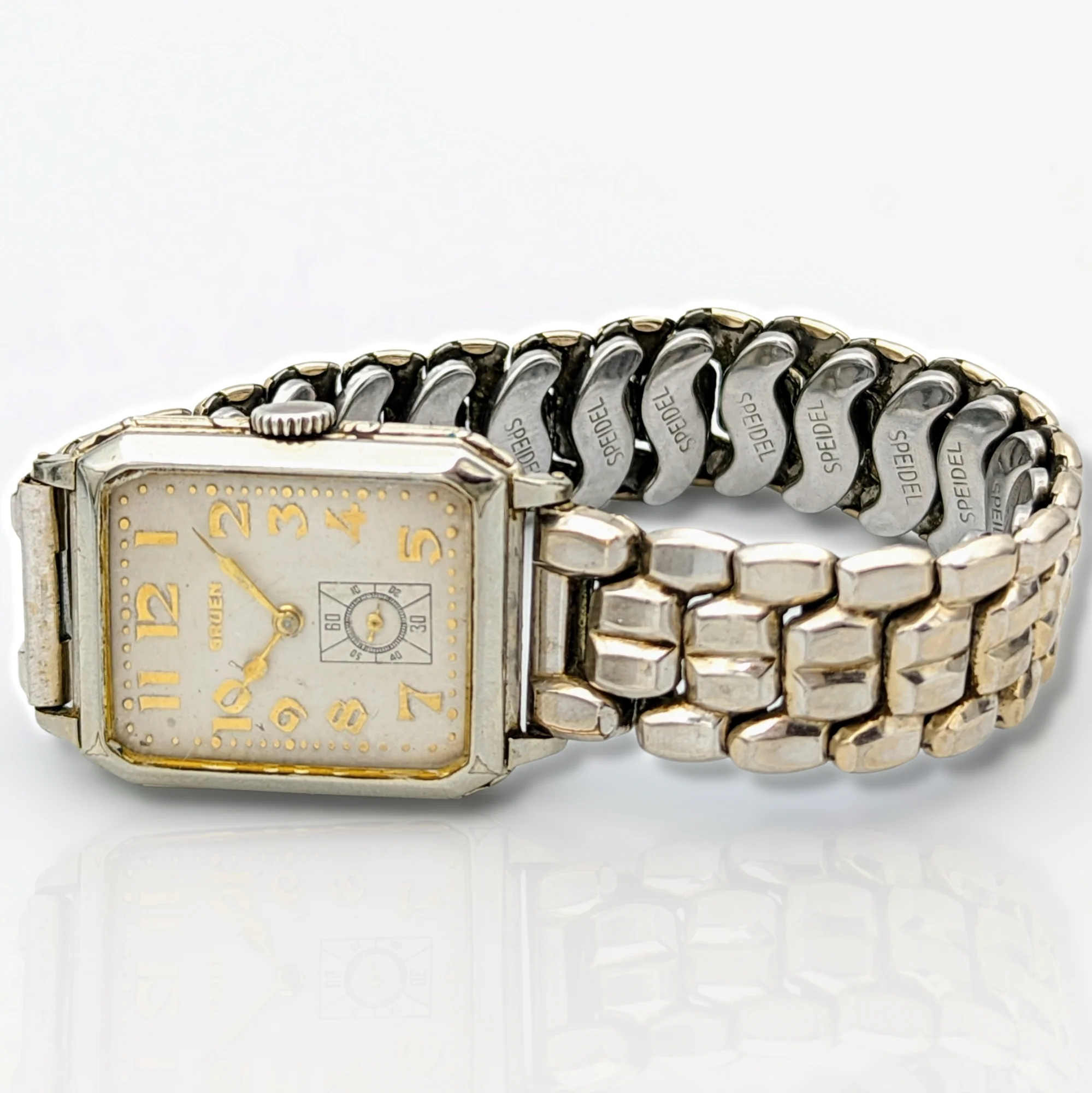 1925 GRUEN GUILD Art Deco Watch SWISS Wristwatch 15J Cal. 179 - Image 5