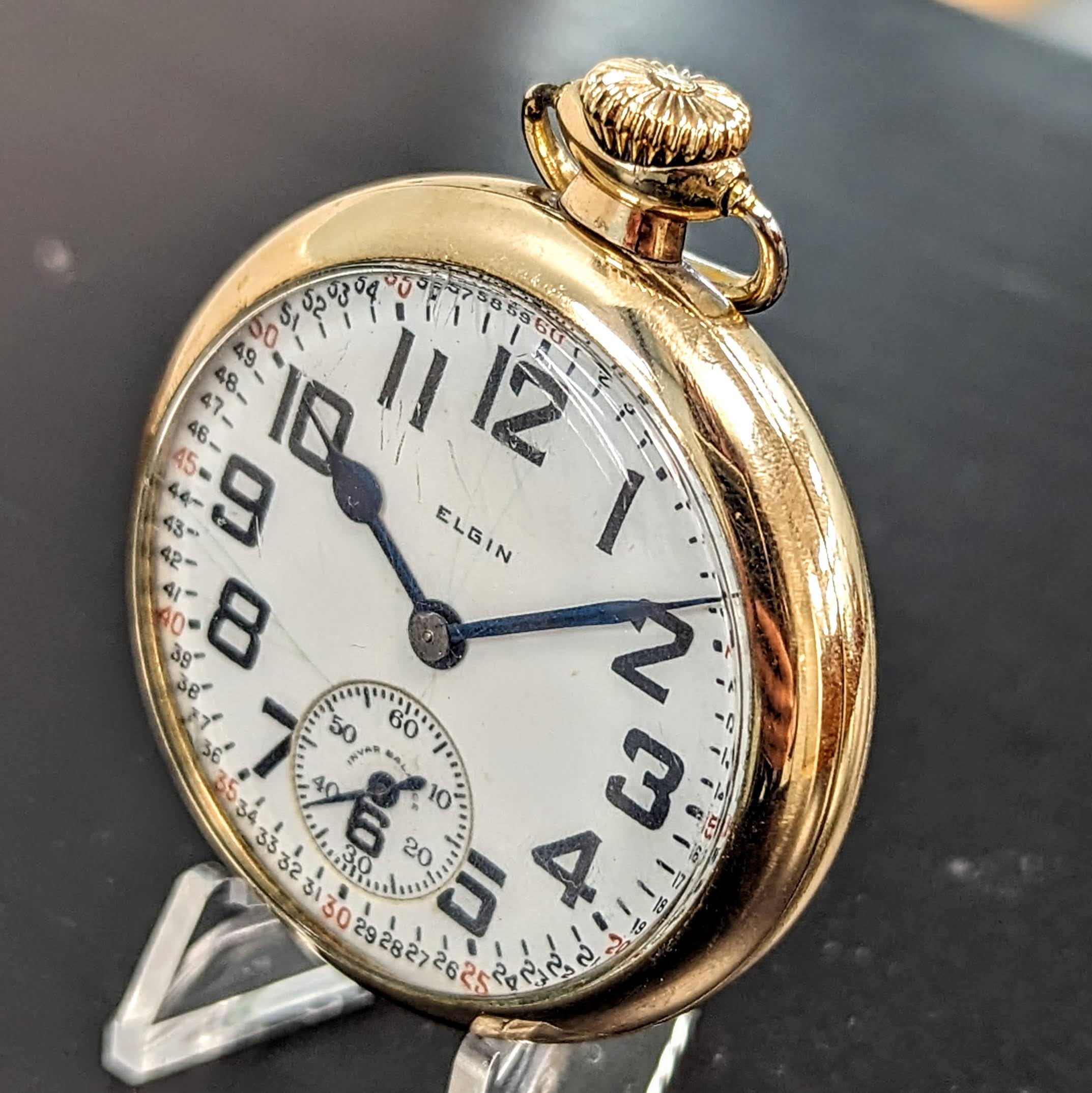 1926 ELGIN Elgin B.W. Raymond Pocket Watch 16s 21 Jewels Grade 472 5 ADJ Vintage USA Made - Image 3