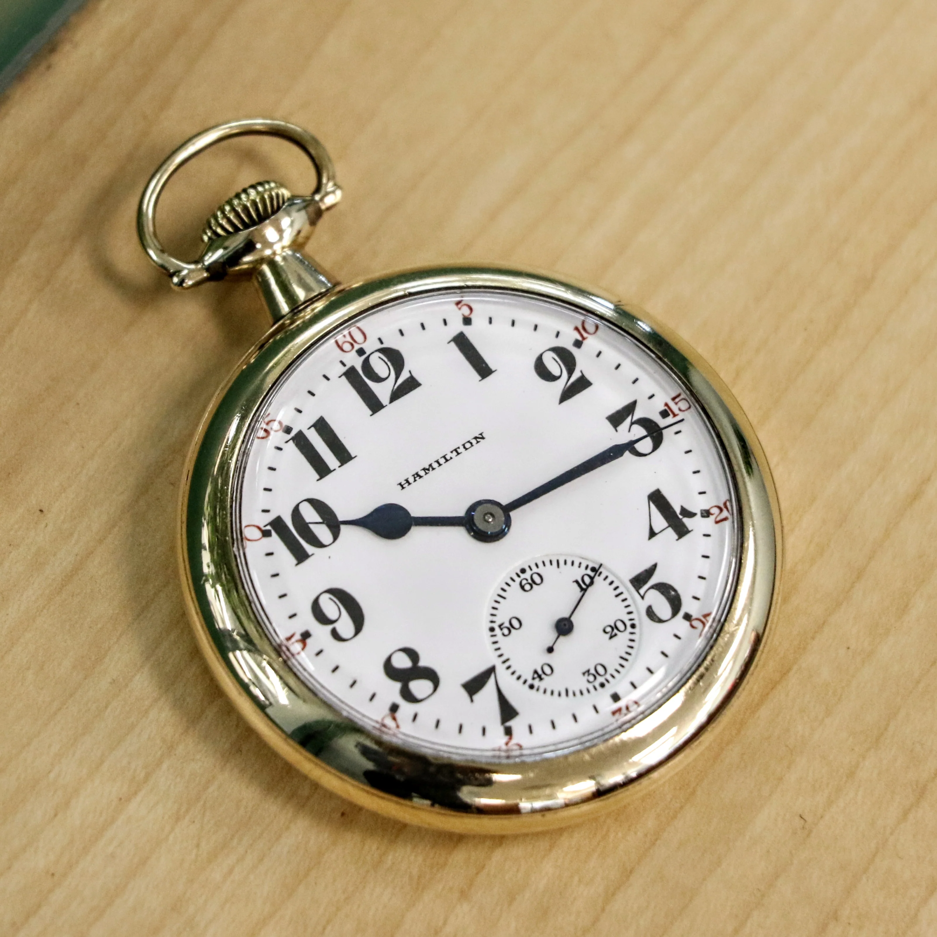 1926 HAMILTON Railroad Pocket Watch 21 Jewels Grade 992 5 ADJ. Vintage USA Made - Image 3